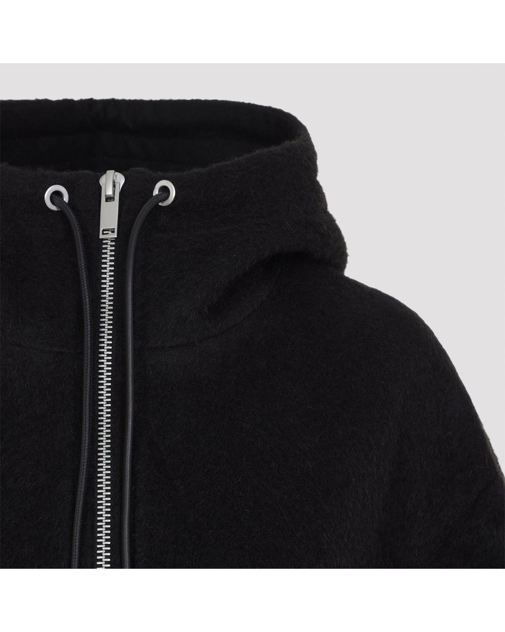 Studio Nicholson Black Etna Zip-Through Hooded Jacket