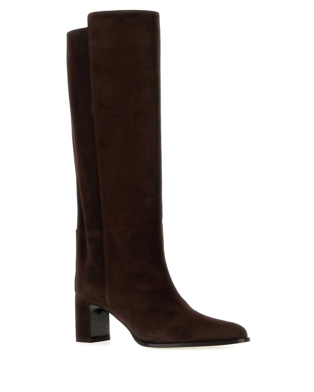 Jimmy Choo Brown Caly Suede Boot With 6.5 Cm Heel