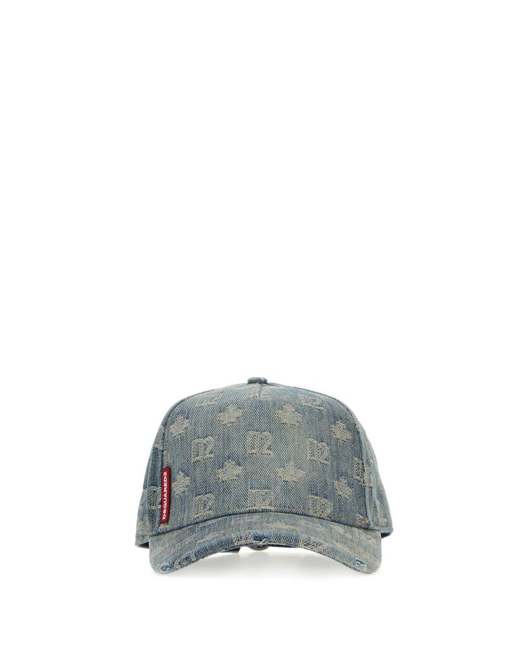 DSquared² Gray Dsquared Embroidered Denim Baseball Cap for men
