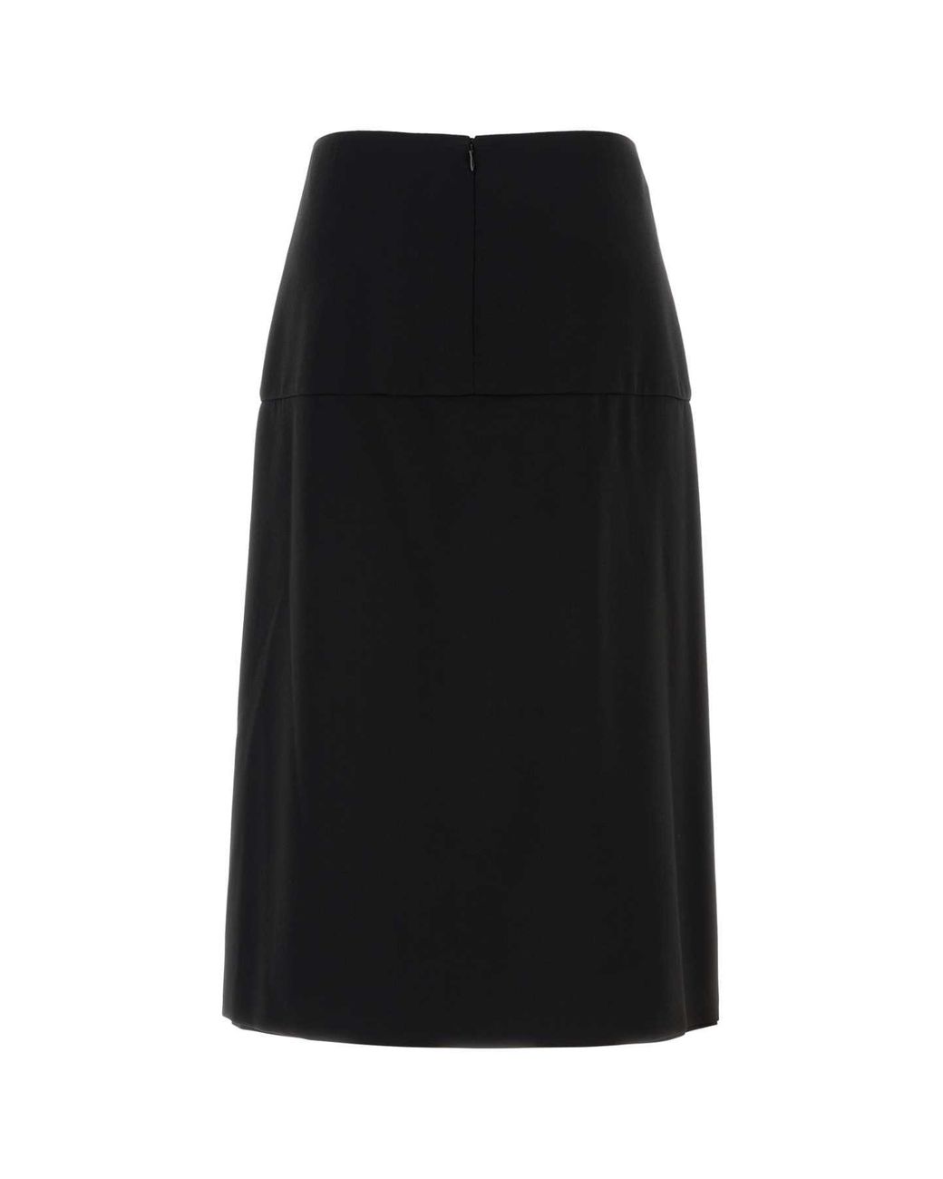Jil Sander Black Sable Skirt