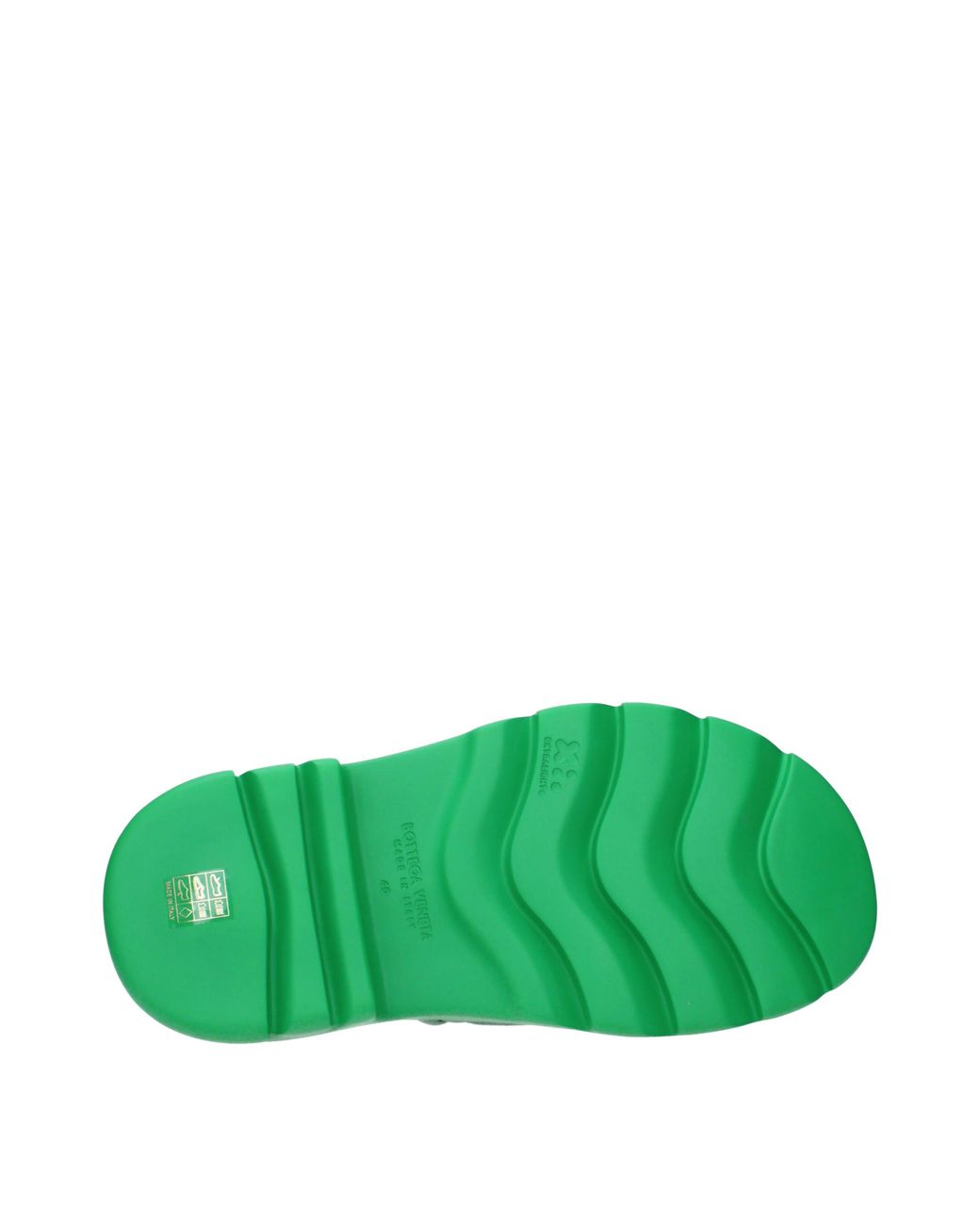 Bottega Veneta Green Fabric/Grass Slippers And Clogs