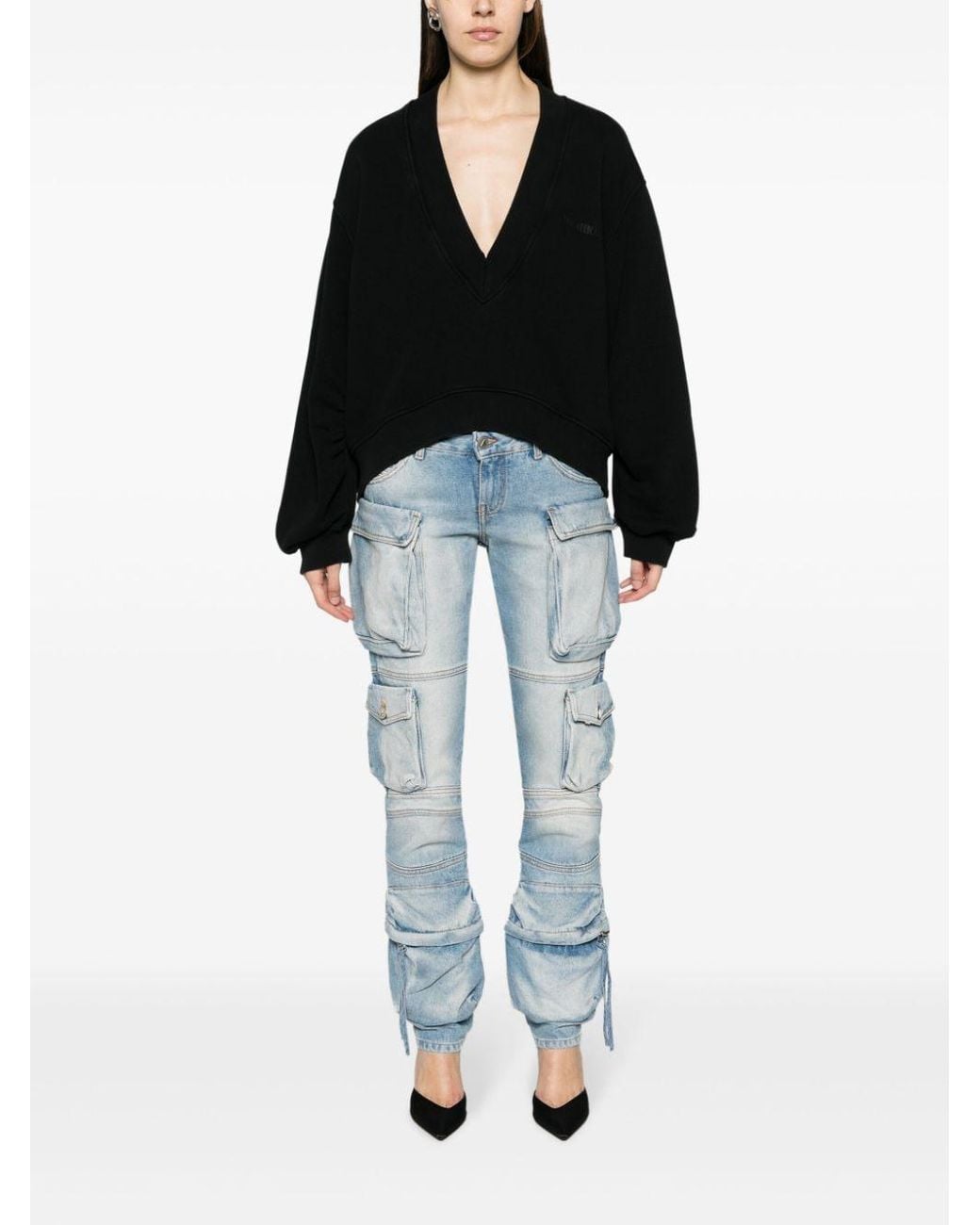 The Attico Blue Essie Long Pants Denim