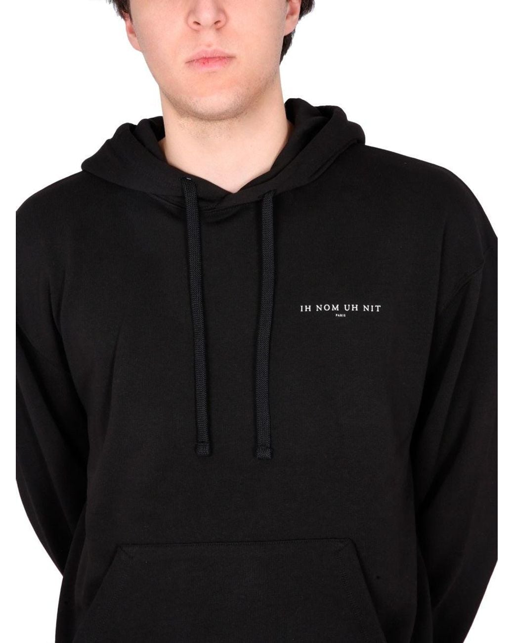 Ih Nom Uh Nit Black Sweatshirt With Print for men