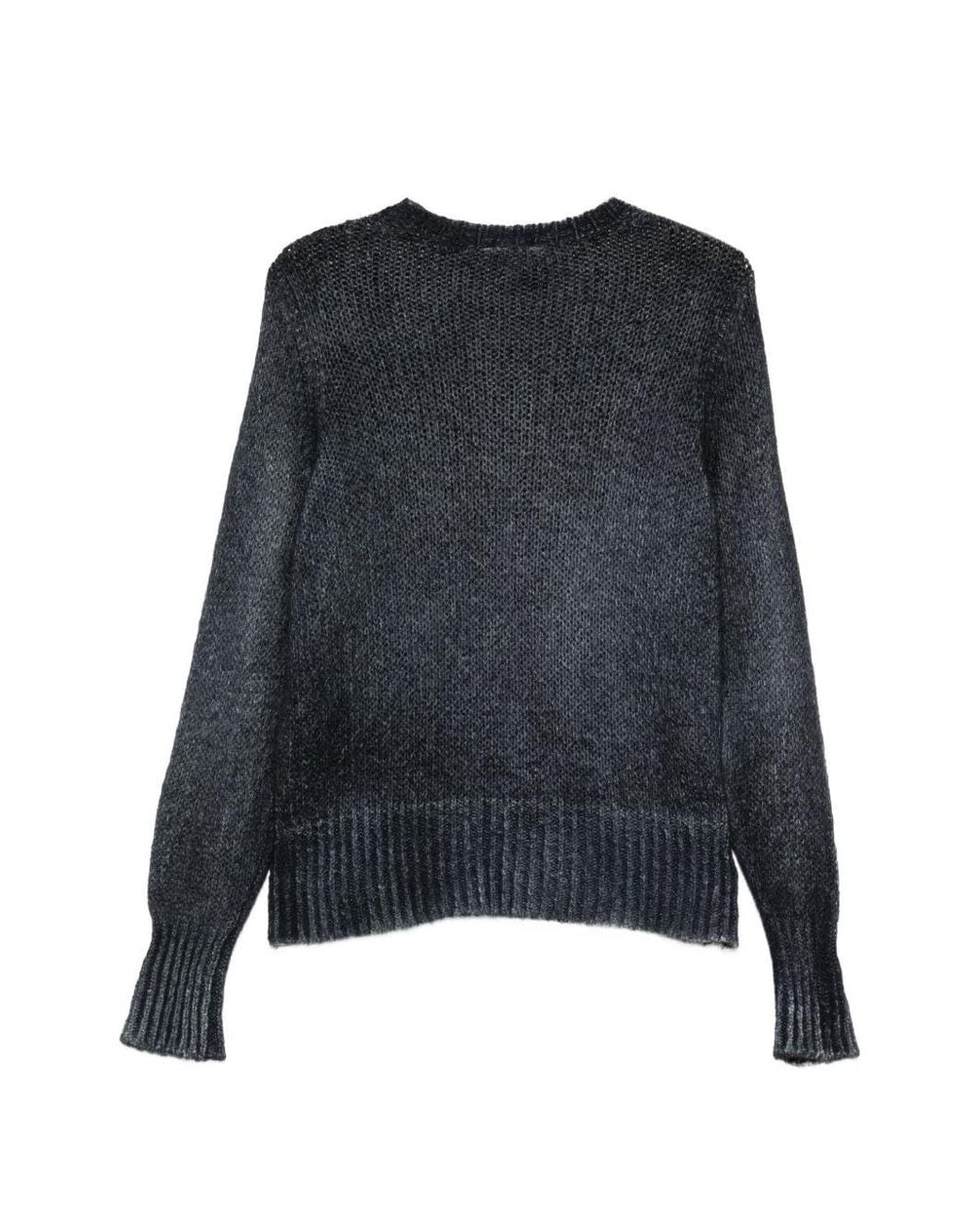 Avant Toi Blue Cashmere Crewneck Sweater