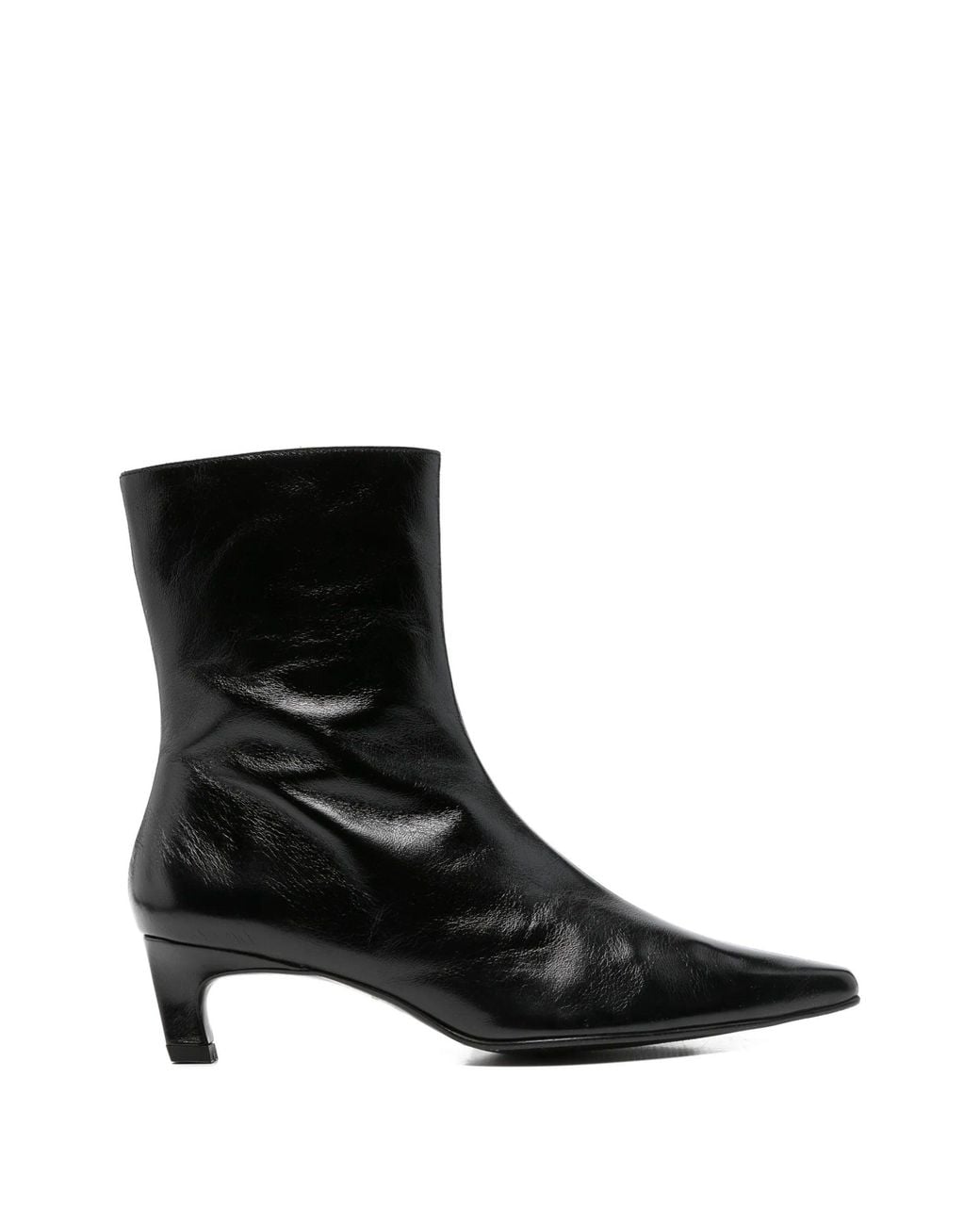 Alohas Black Ambar Rift Leather Ankle Boots