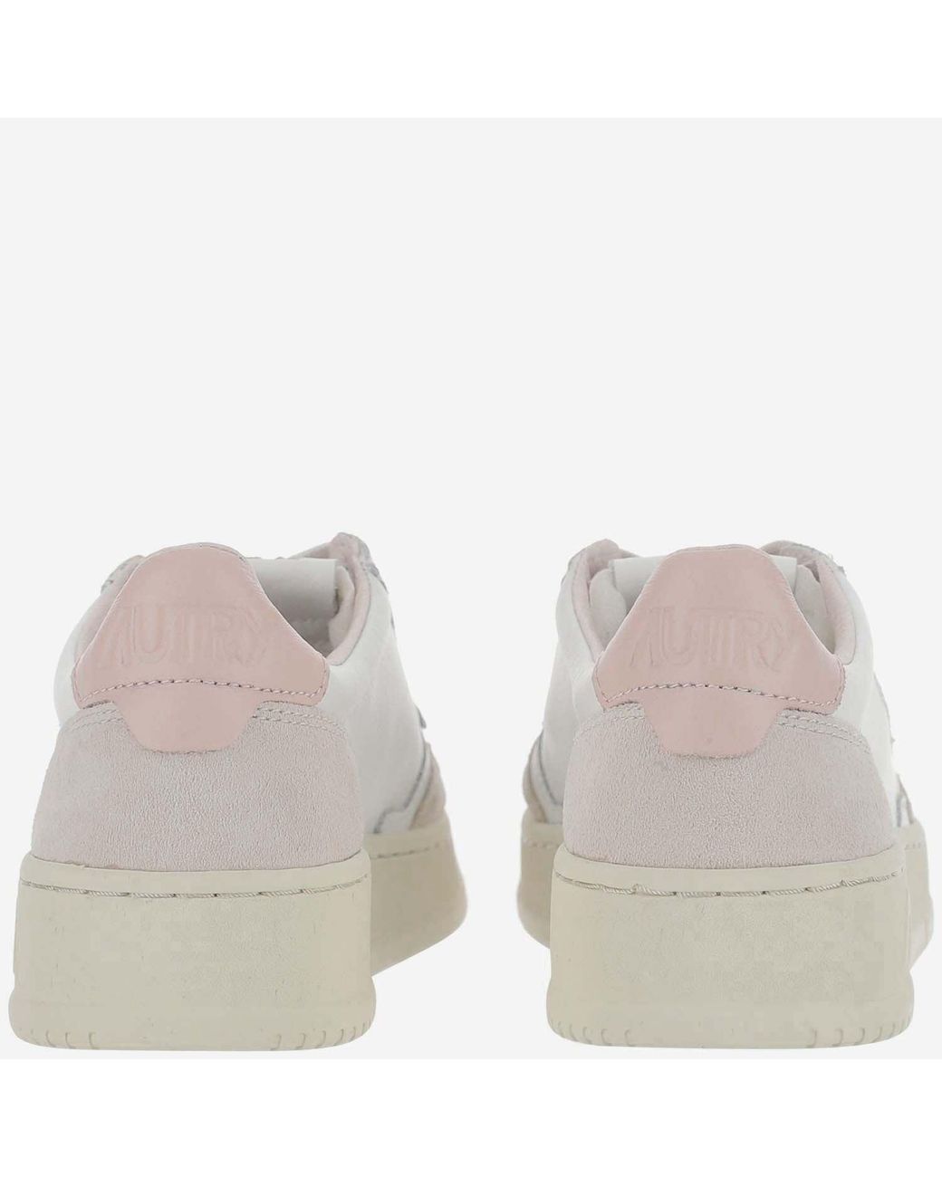 Autry White Medalist Low Leather Sneakers