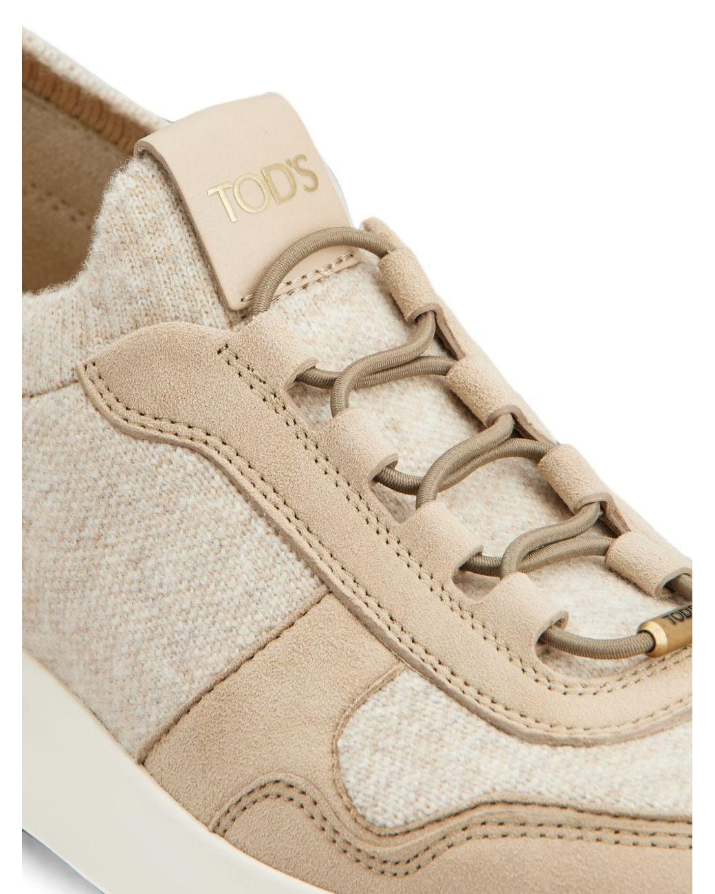Tod's White Dot Socks Knitted Sneakers
