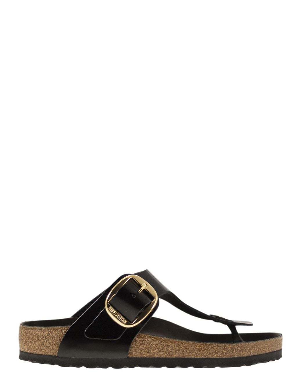Birkenstock Black Gizeh Big Buckle Flip Flops With Buckle for men