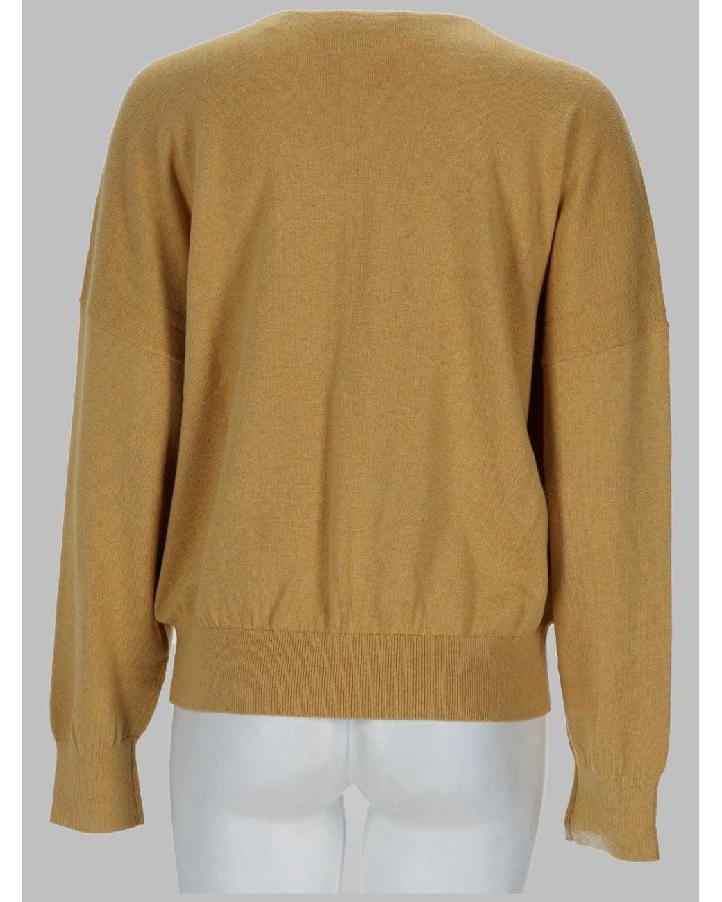 Isabel Marant Metallic Logo Intarsia Crew Neck Sweater