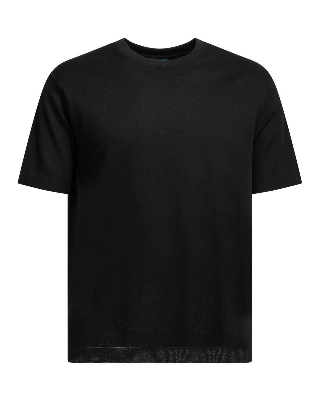 Herno Black "E Polo" Crew Neck T Shirt