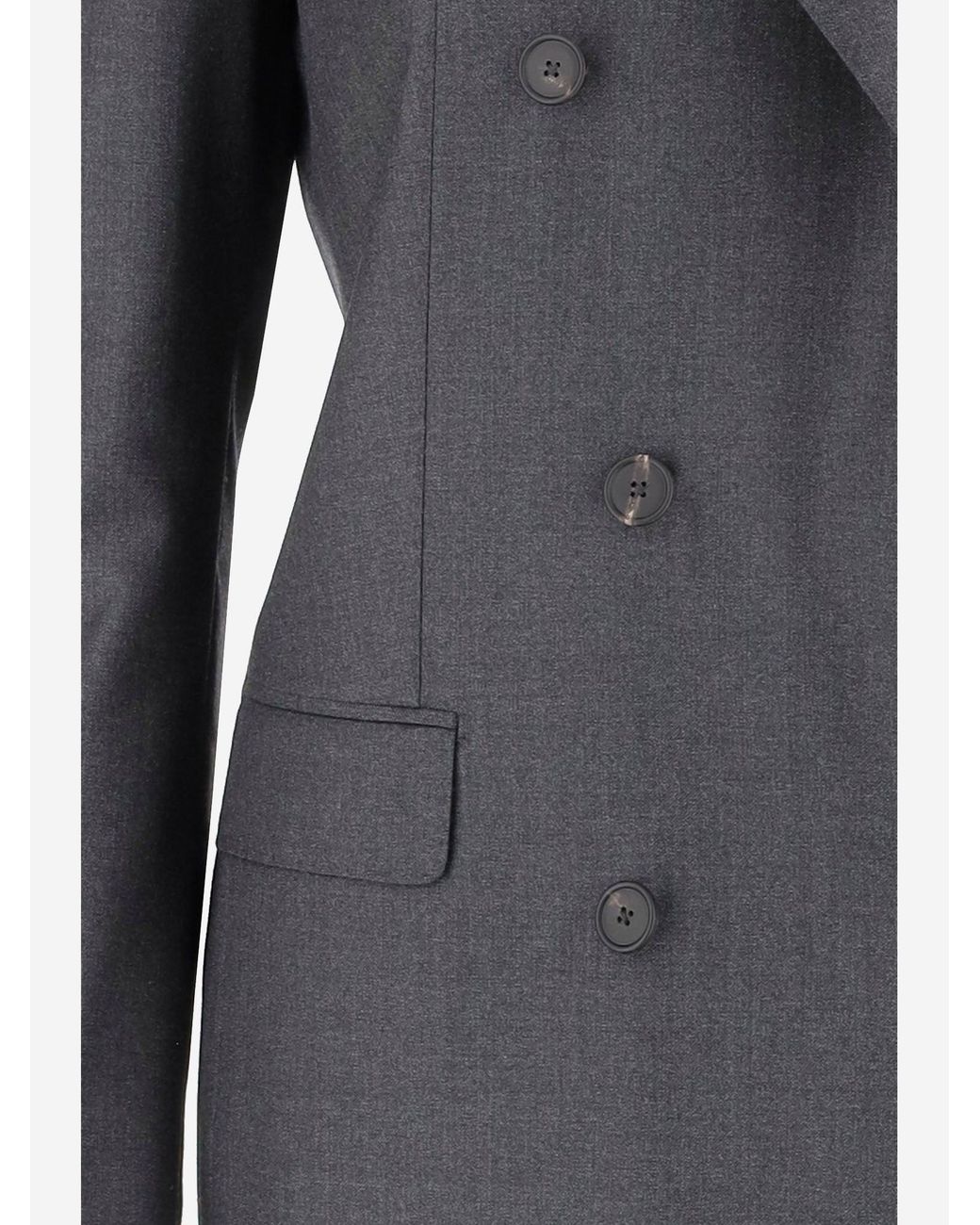 Chaqueta de lana con doble botonadura Tagliatore de color Gray