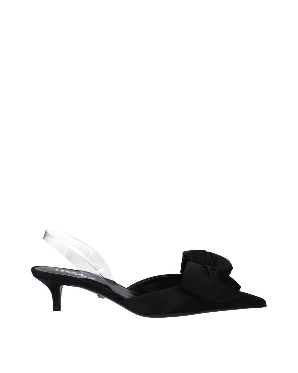 Versace Black Alia Slingback Heels
