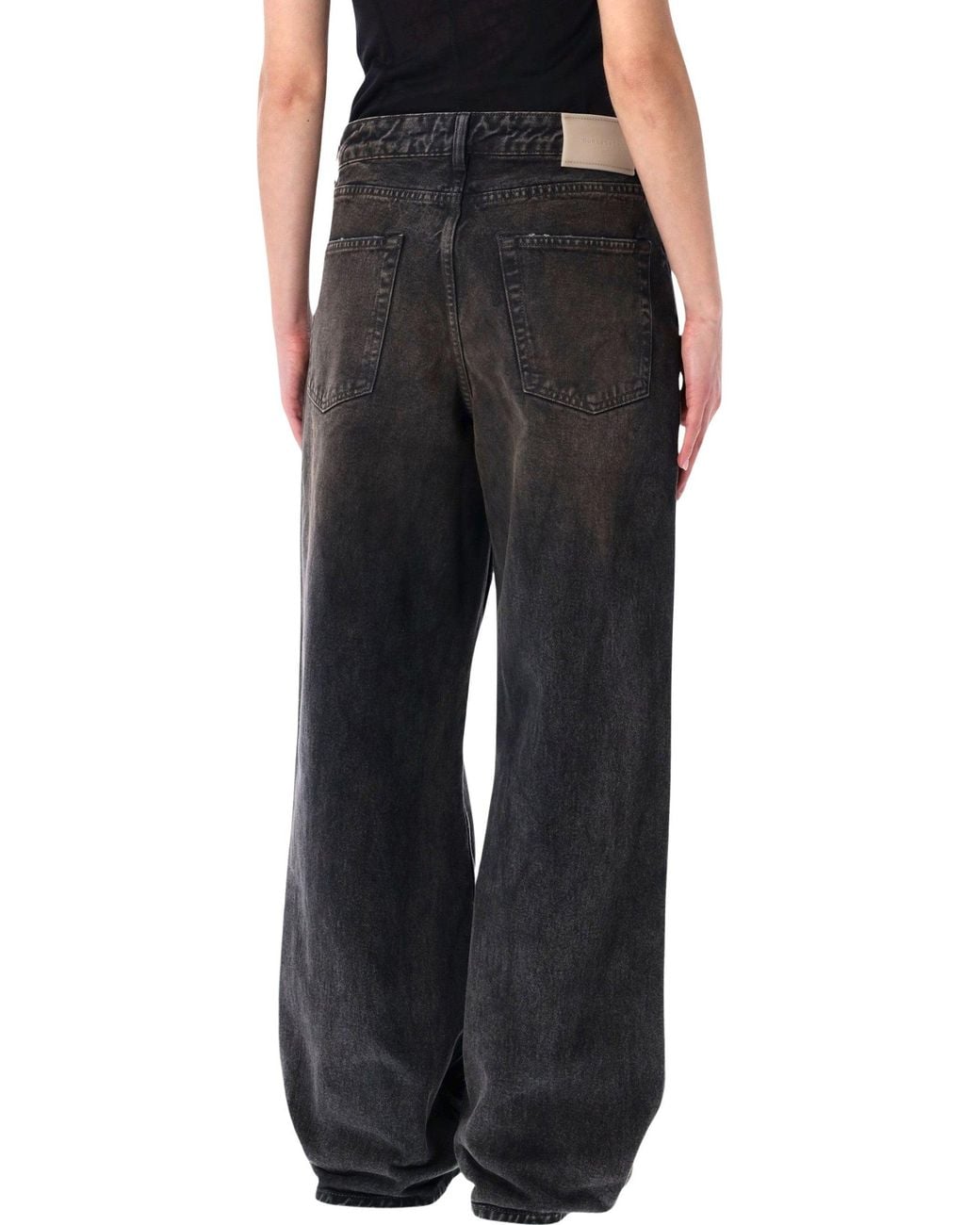 Our Legacy Black Full Cut Nebula Wash Jeans