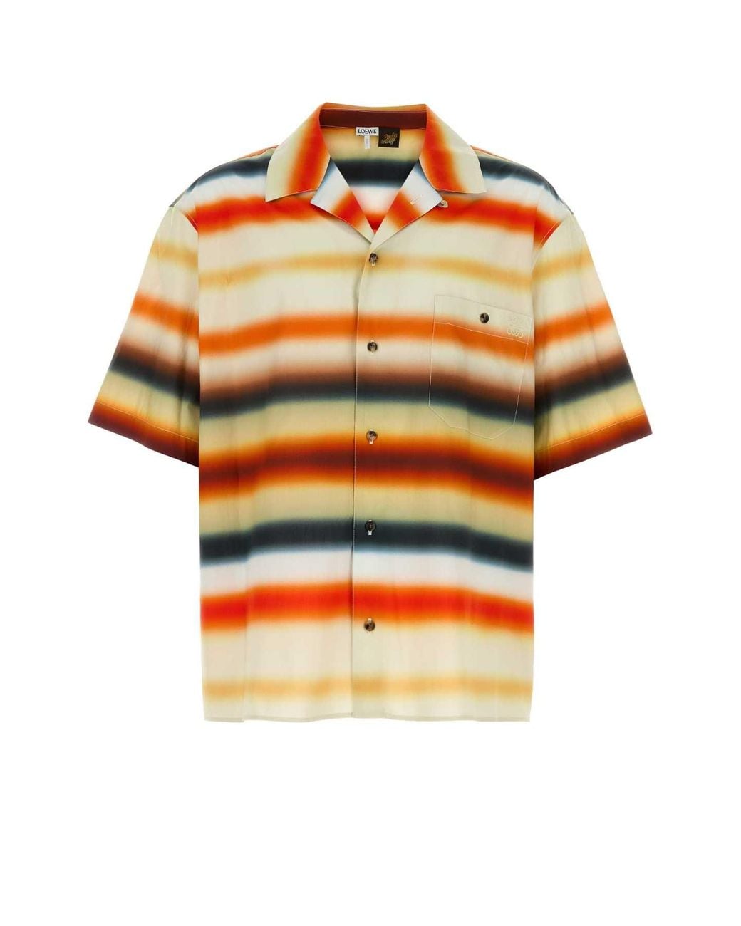 Loewe Orange Printed Poplin Paula S Ibiza Shirt
