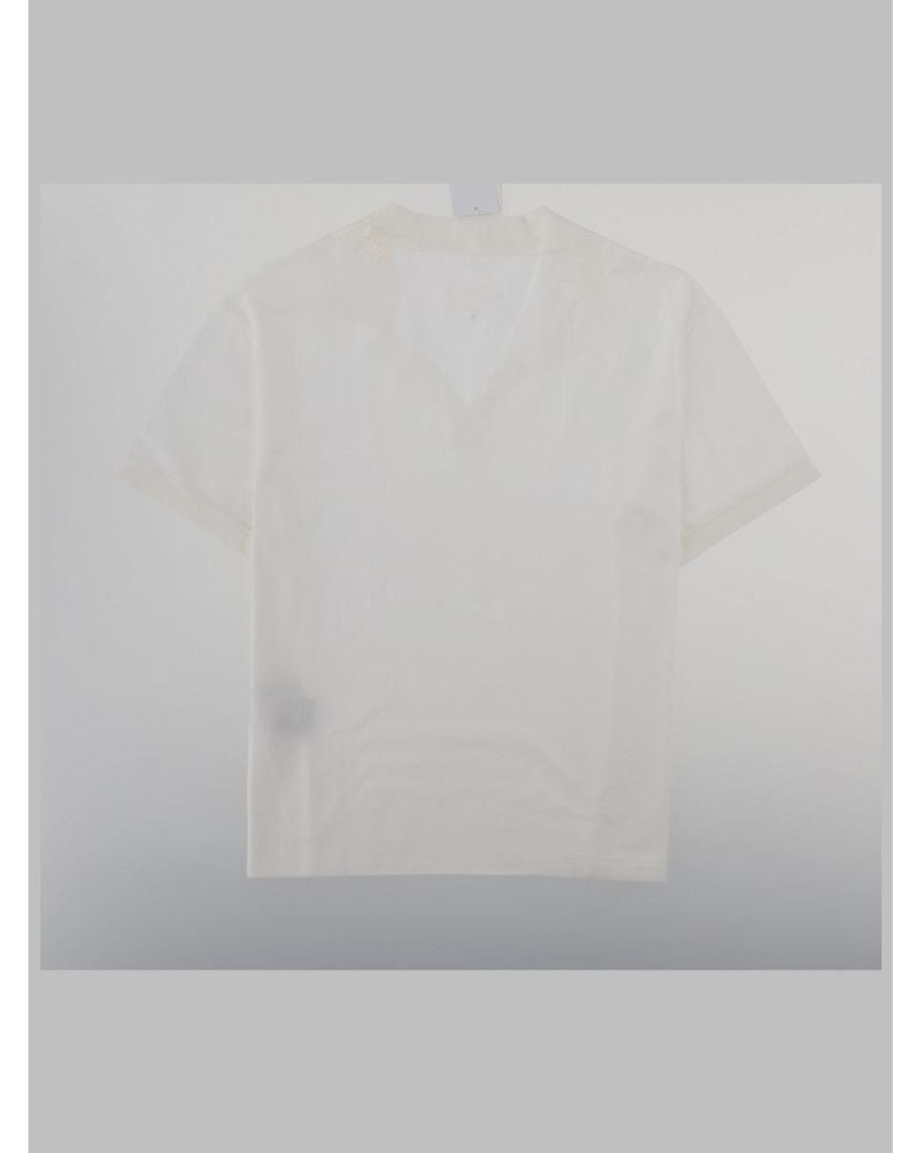 Maison Margiela Gray T Shirt "Taped" Con Scollo A V
