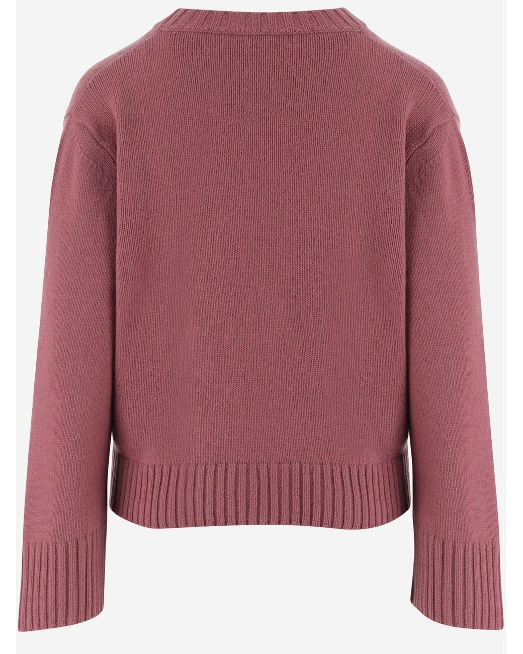Oliver Lattughi Red Cashmere Sweater