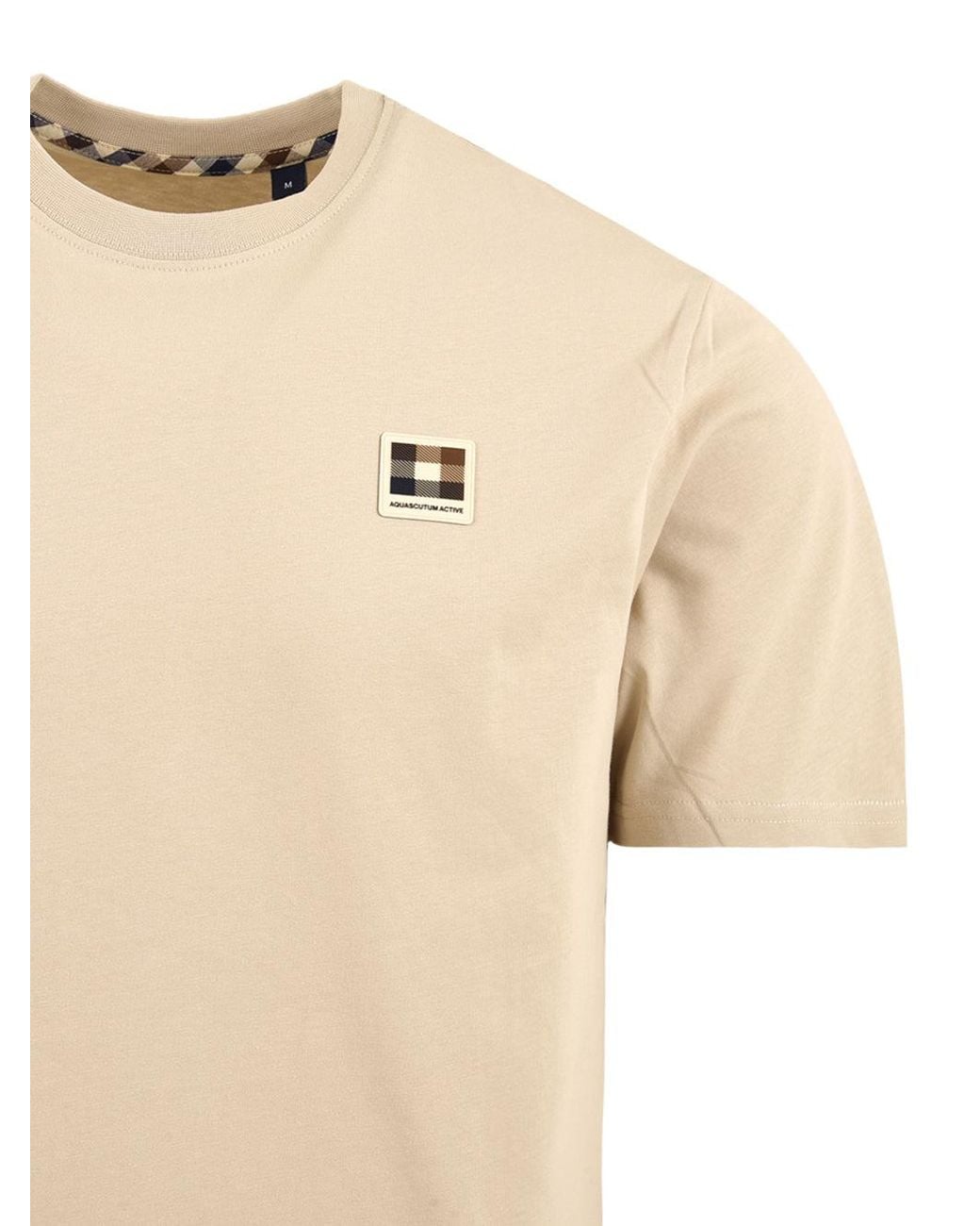 Aquascutum Natural T Shirts And Polos