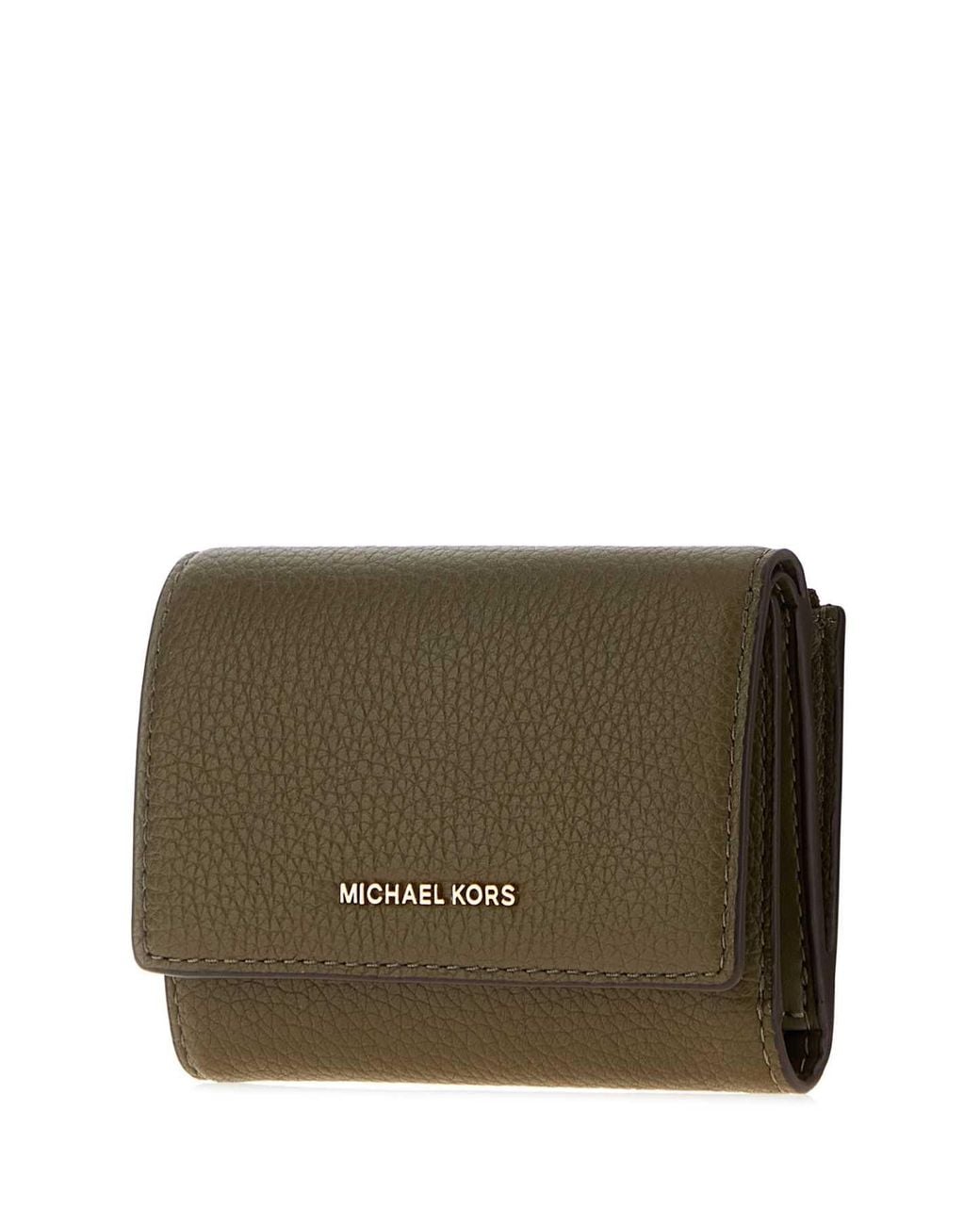 MICHAEL Michael Kors Brown Bryant Leather Wallet With Golden Hardware, 12 Cm X 9 Cm X 3 Cm