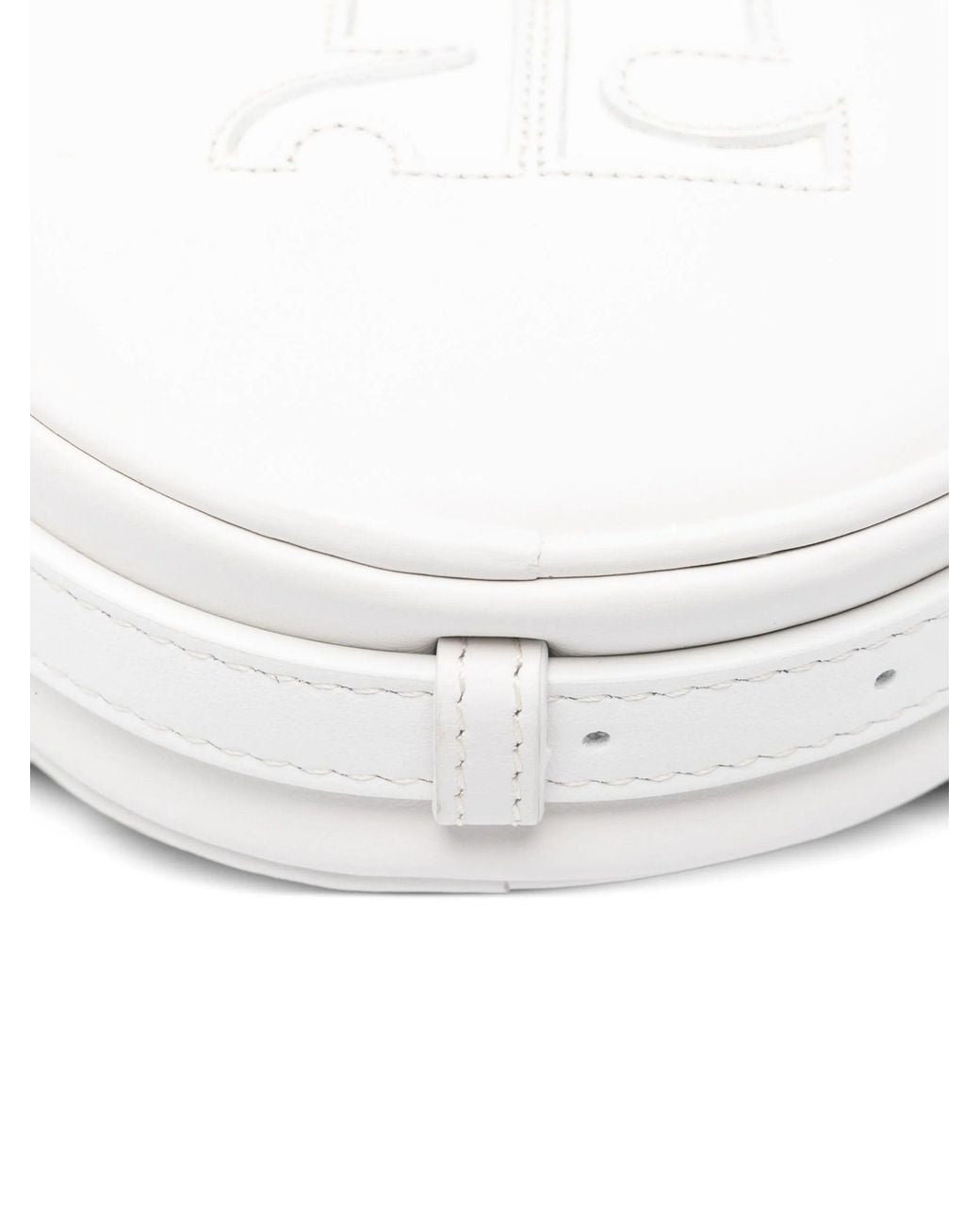 Courreges White Reedition Circle Bag