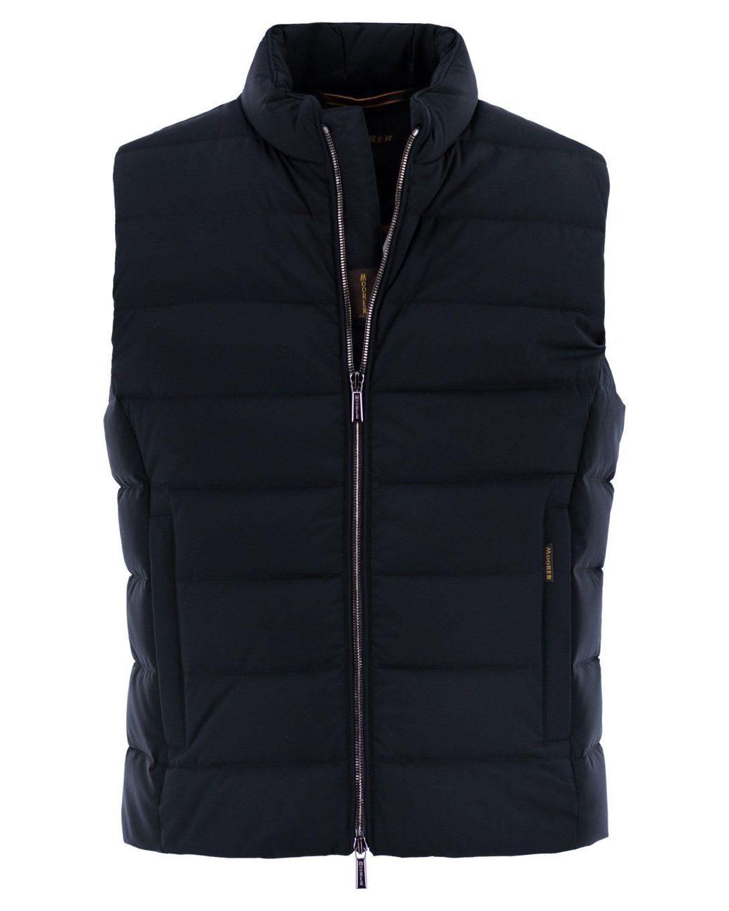 Moorer Blue Oliver Kn Padded Waistcoat for men