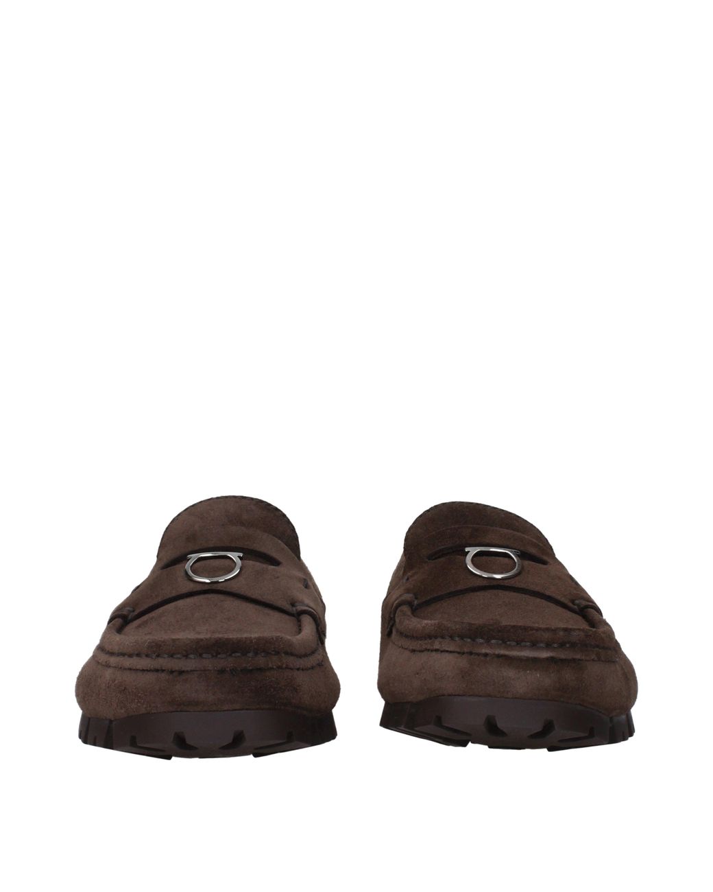 Ferragamo Brown Dougan Loafers Suede/Dark