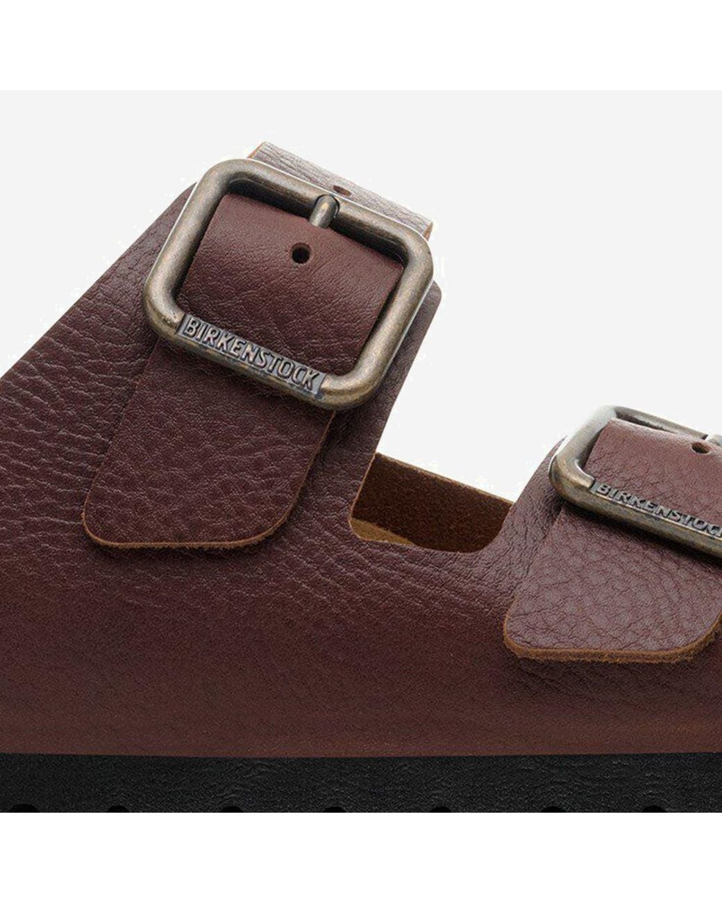 Birkenstock Brown Sandals Arizona Wire Buckle Leather Slippers