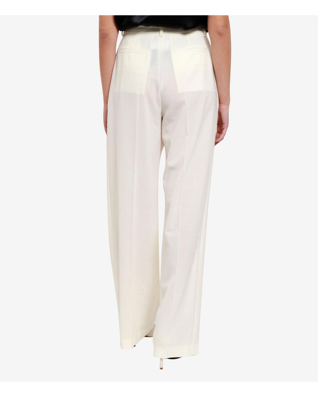 Erika Cavallini Semi Couture White Trousers