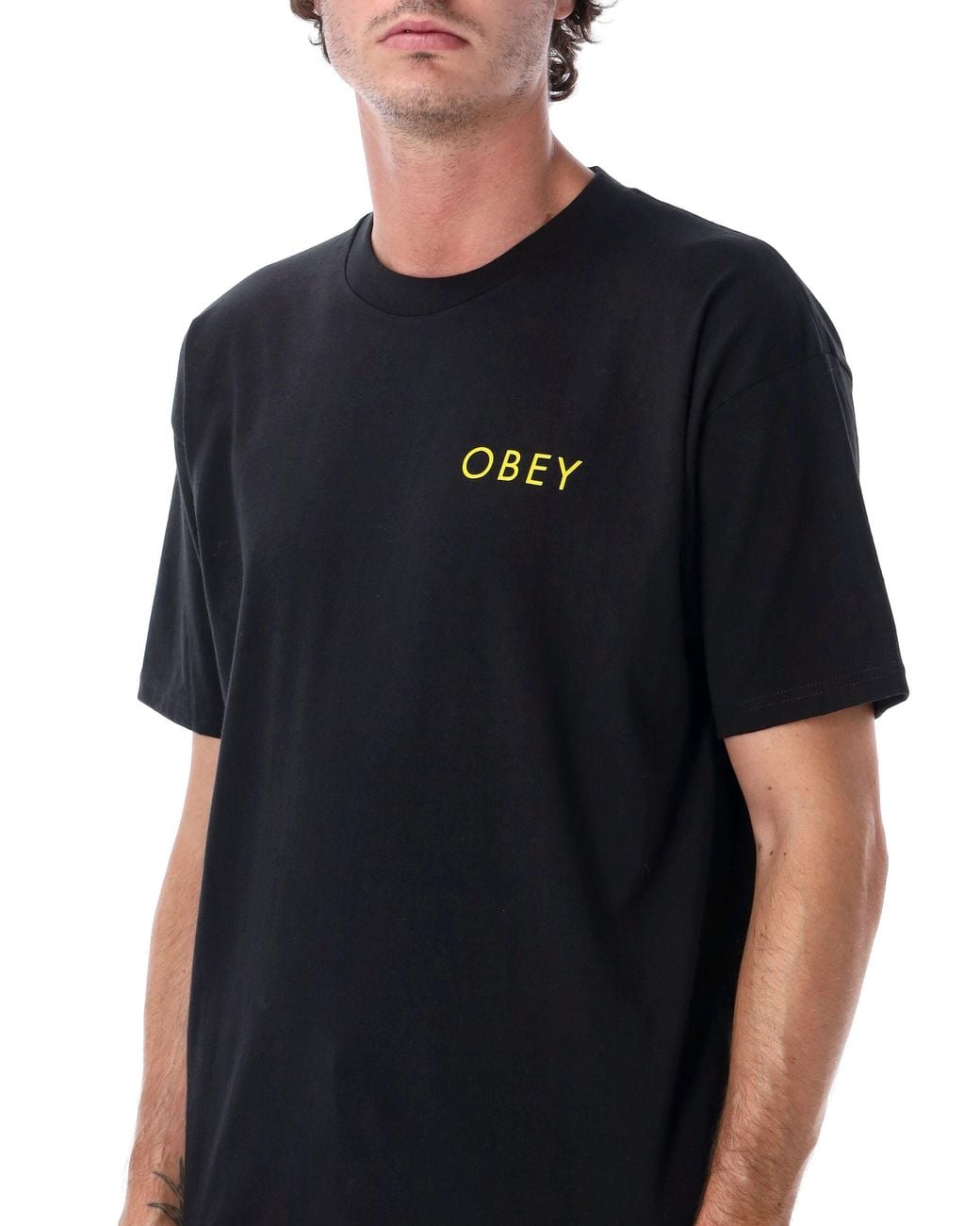 Obey Black T Shirts And Polos