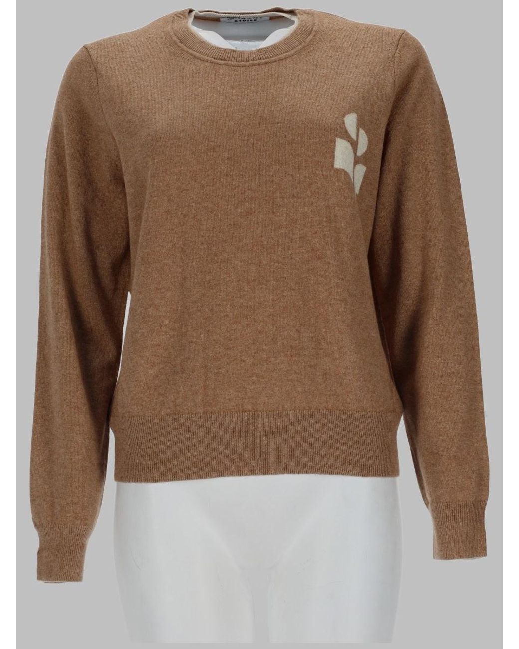 Isabel Marant Brown Crewneck Knit Sweater