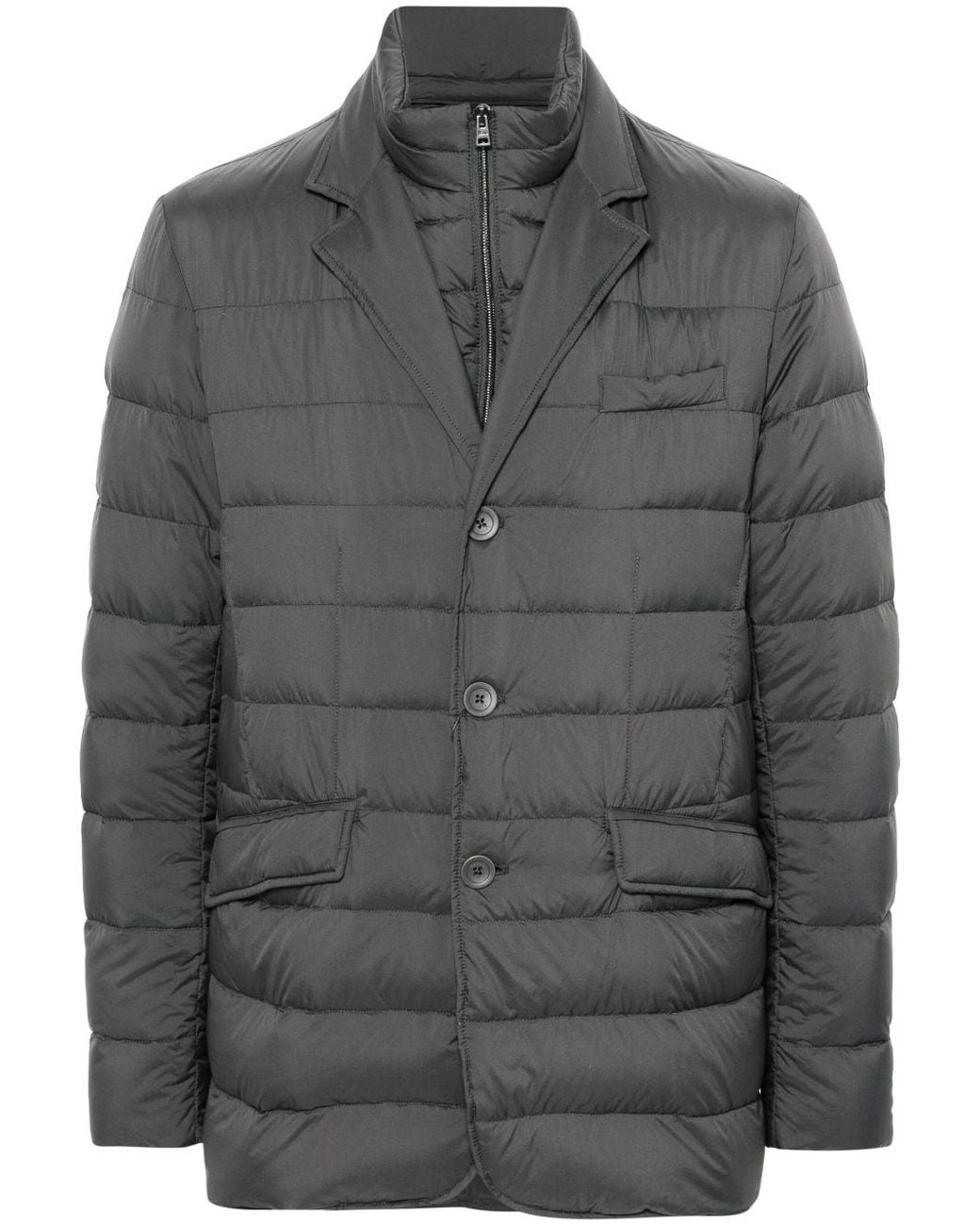 Herno Gray La Giacca Down Jacket for men