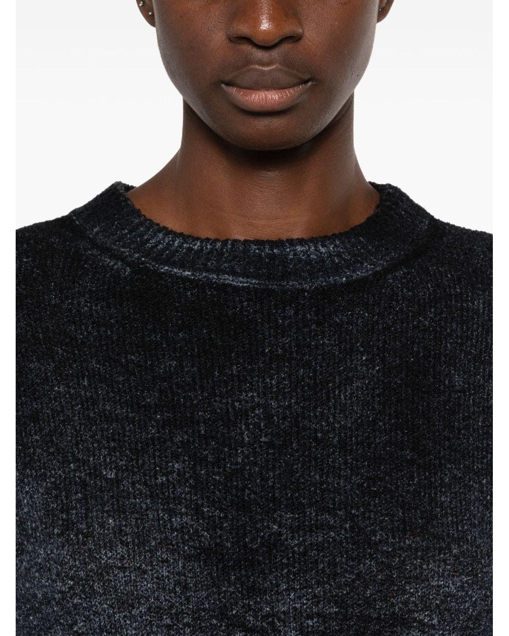 Avant Toi Black Wool Blend Oversized Jumper