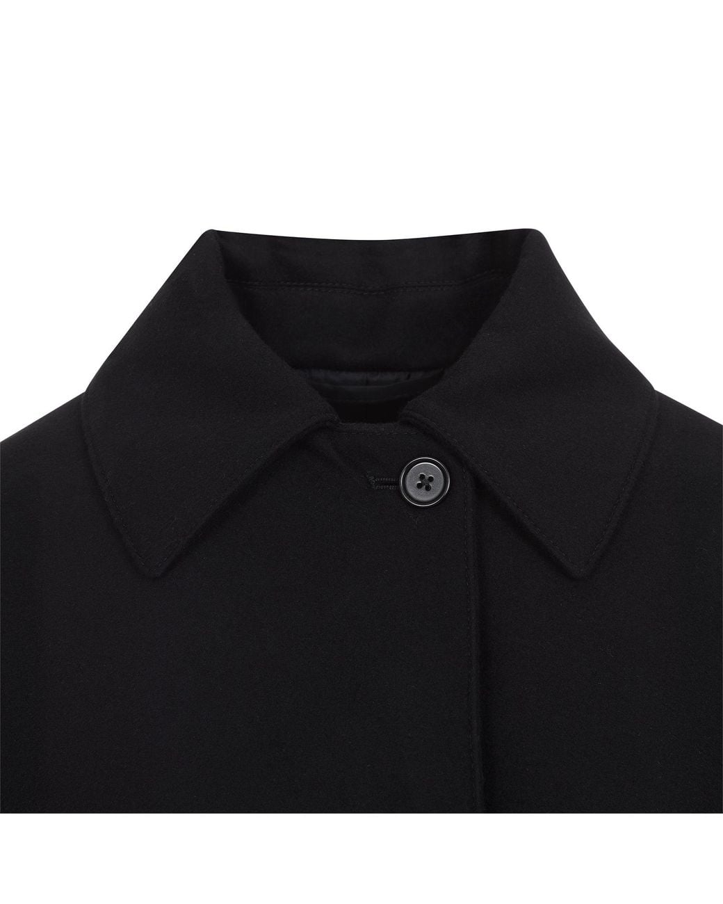 Jil Sander Black Wool Trench Jacket