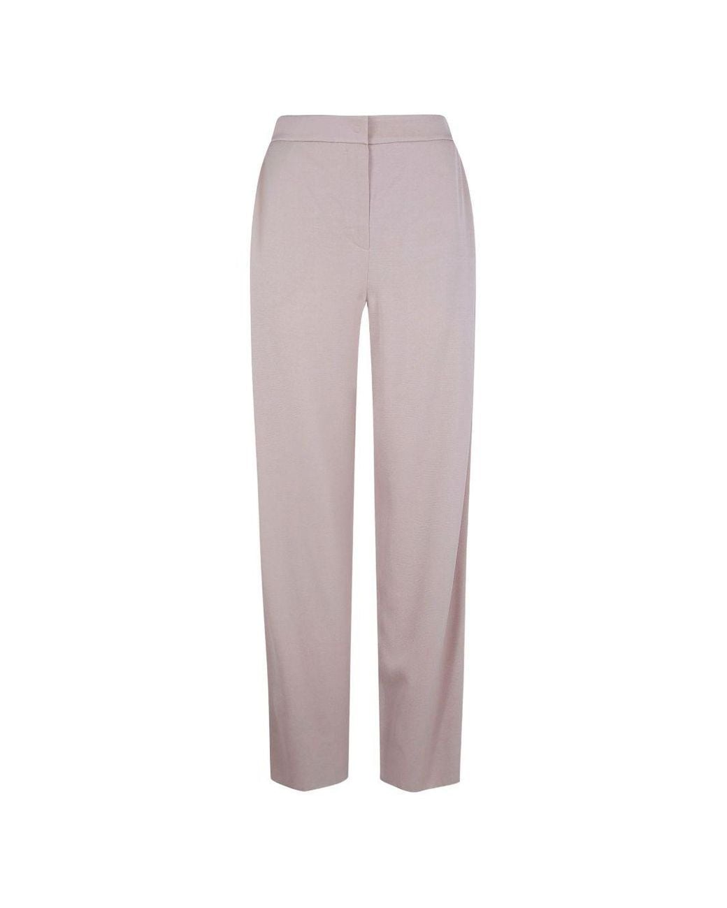 Emporio Armani Pink Straight-Leg Trousers