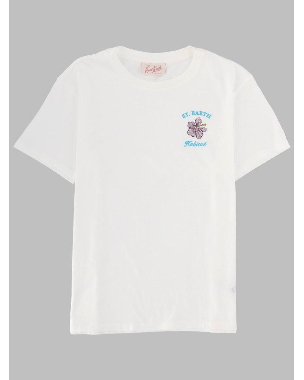 Mc2 Saint Barth White T-Shirt "Emilie"