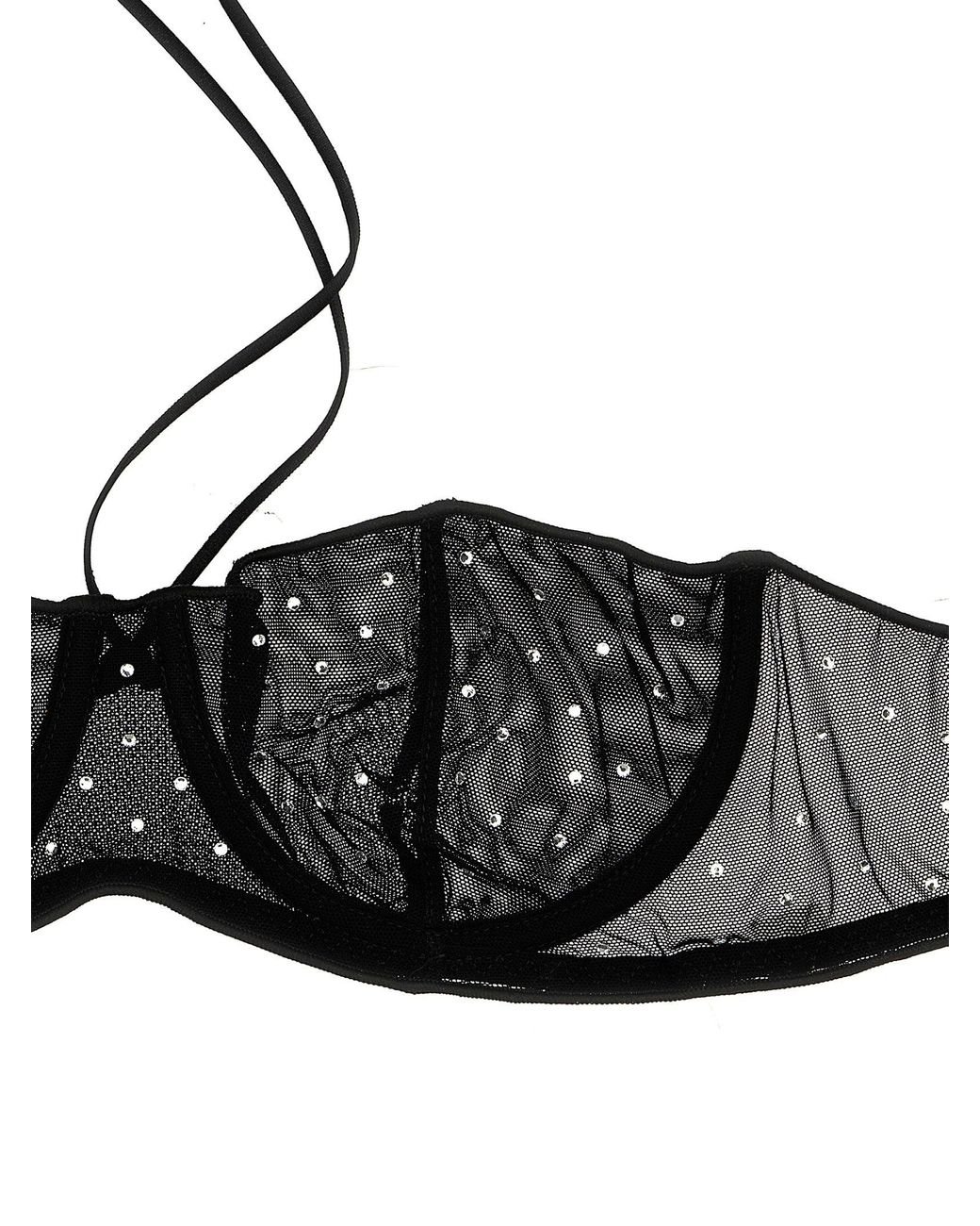 Oseree Black 'Gem Necklace' Set