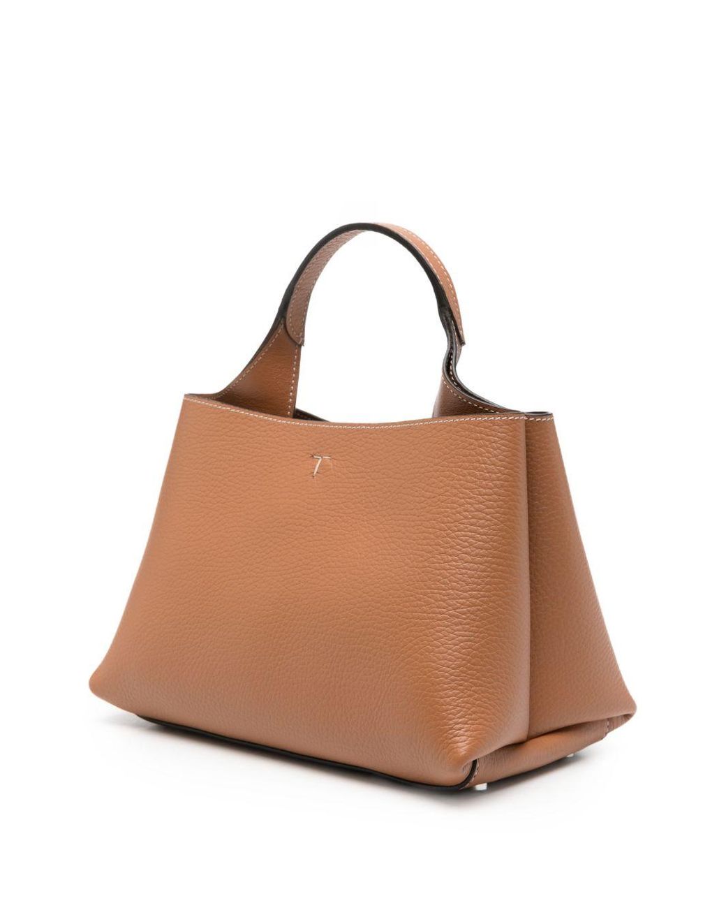 Tod's Brown T Timeless Micro Leather Handbag