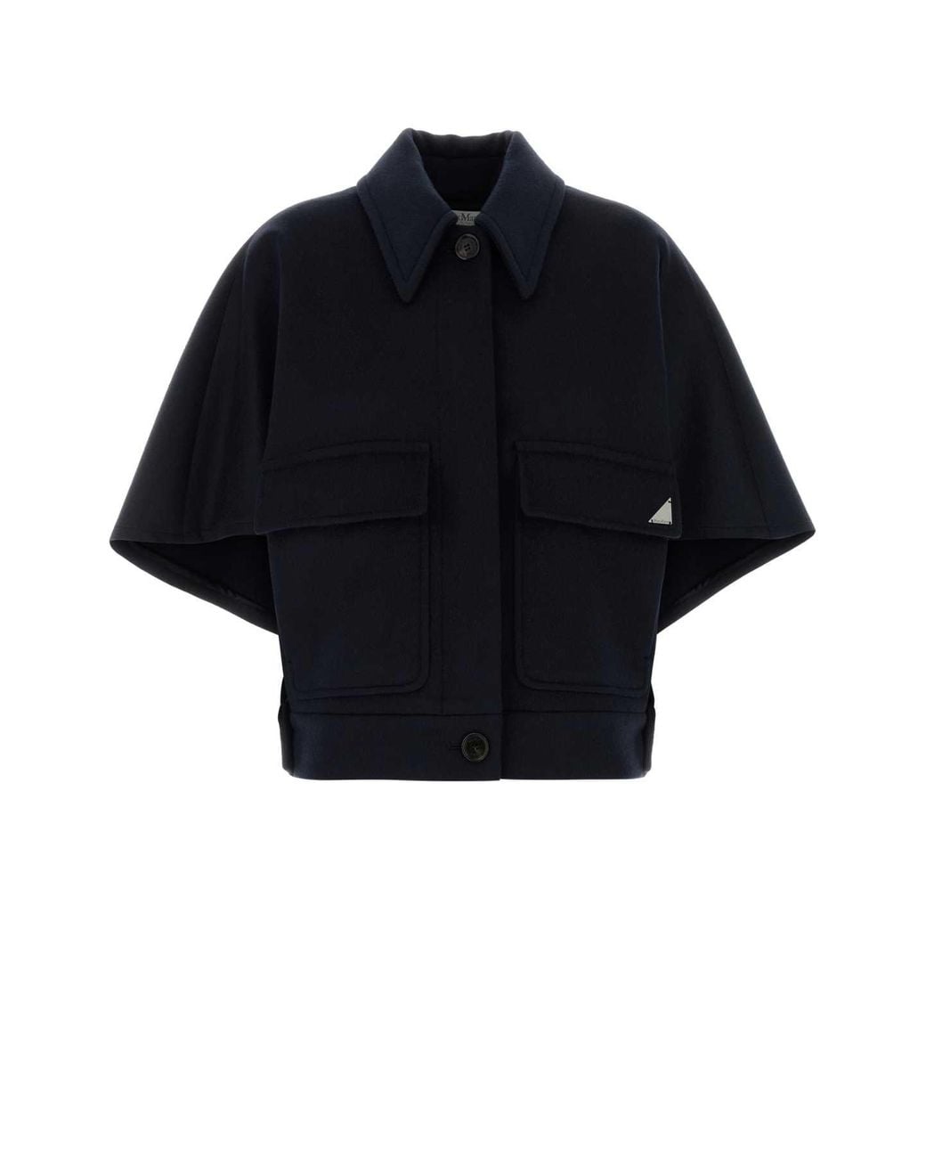 Max Mara Black Boxy Dream Cape