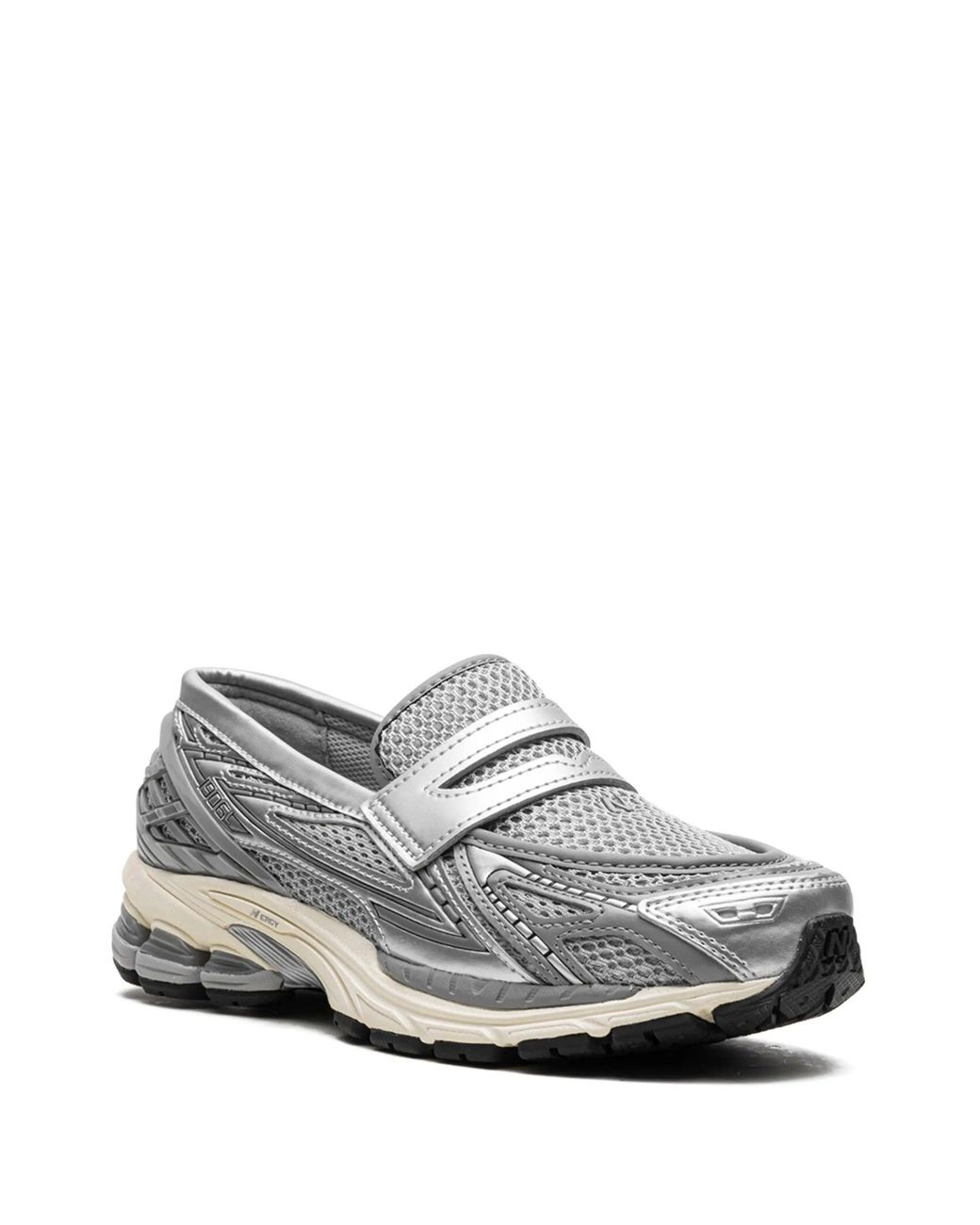 New Balance Gray "Tier 1" Leather Synthetic Mesh Lifestyle Sneakers