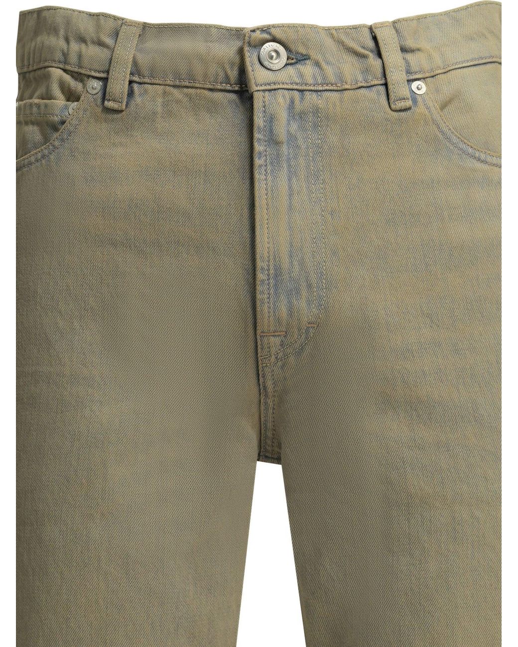 Our Legacy Green 70S Cut Cotton Polyester Straight Leg Jeans