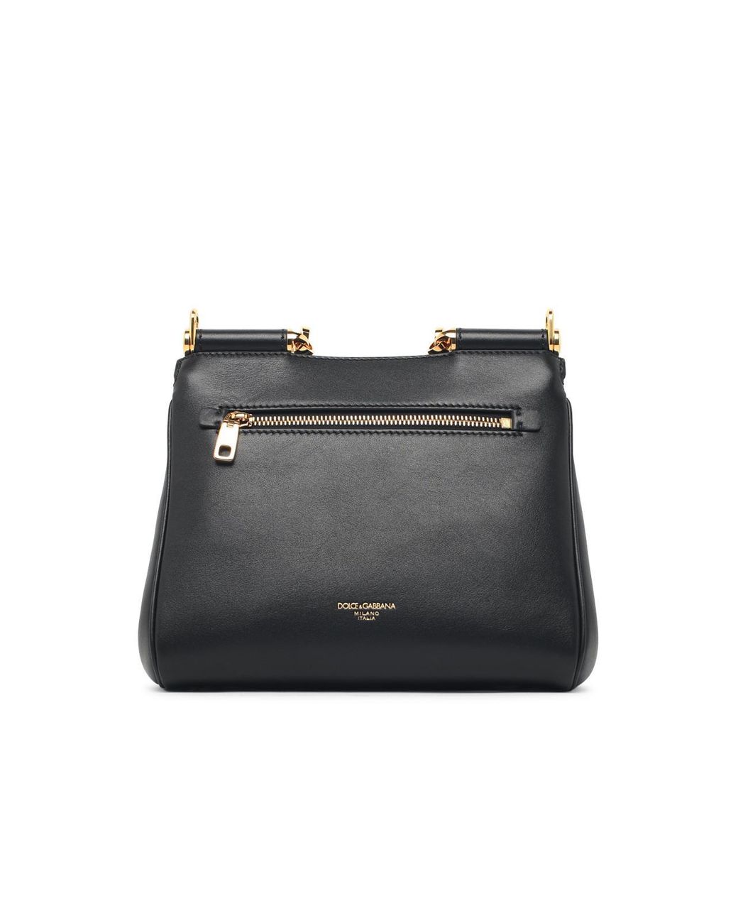 Dolce & Gabbana Black Dolce & Gabbana Small 'My Sicily' Leather Bag