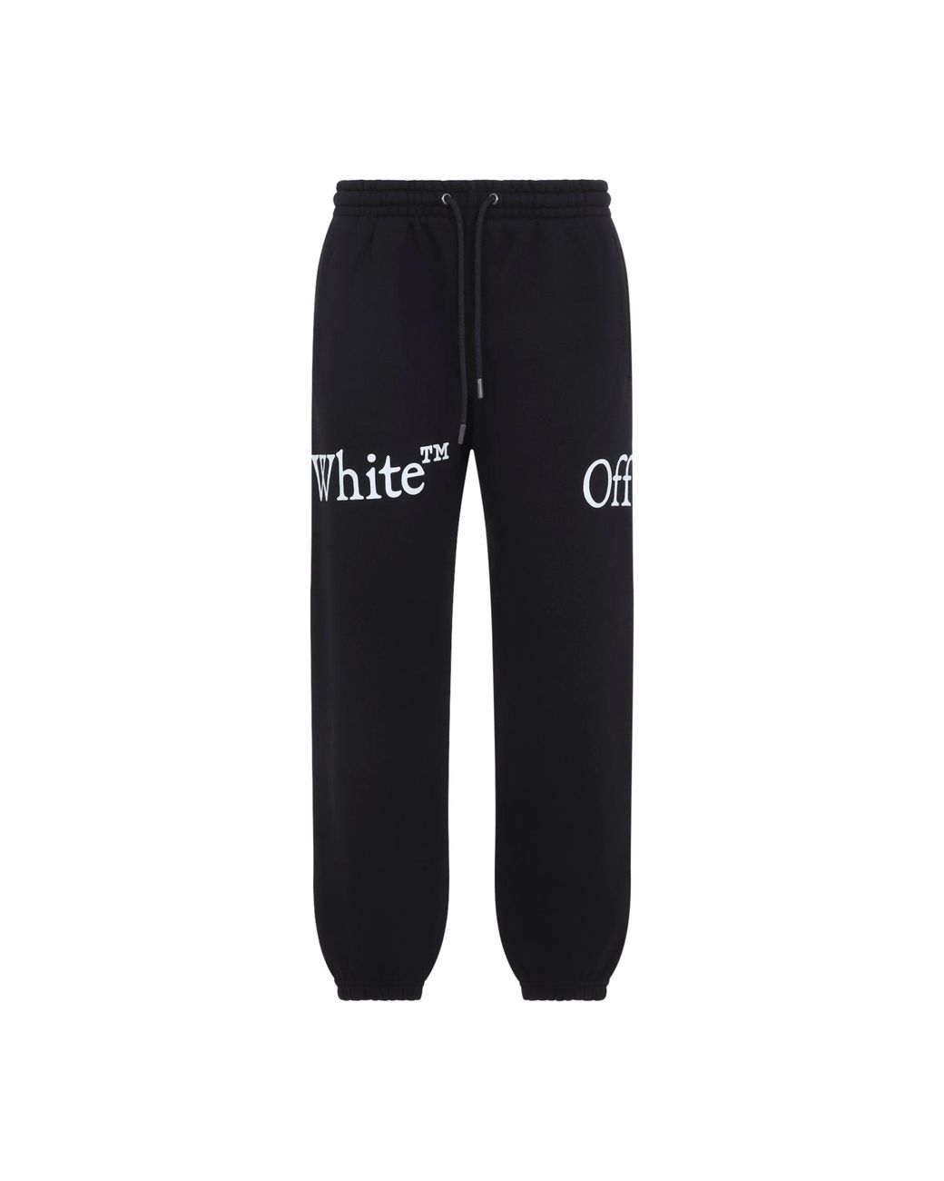 Off-White c/o Virgil Abloh Black Bookish Scarf Cuffed Sweatpants for men