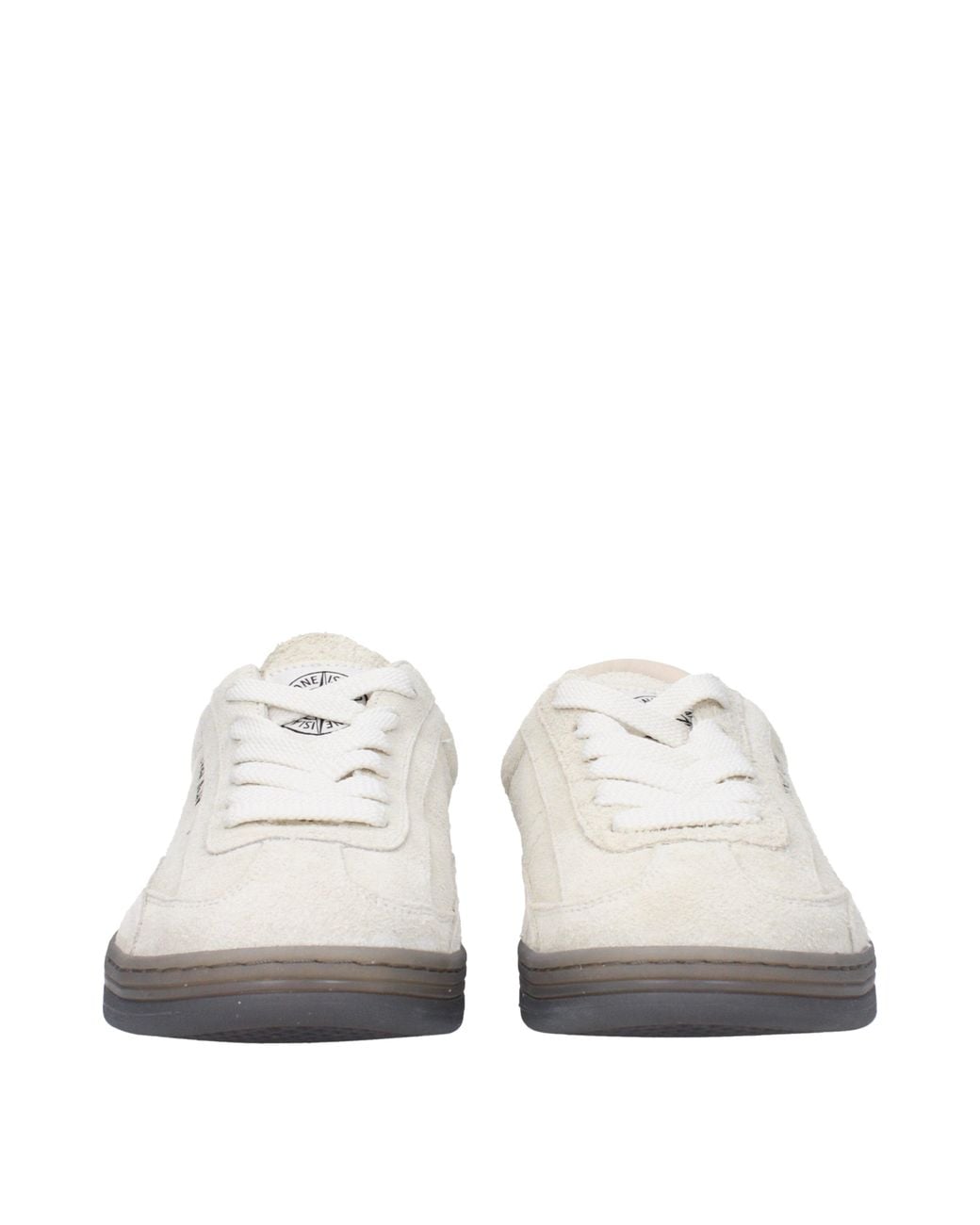 Stone Island White Sneakers Rock Uomo Camoscio/Ecru for men