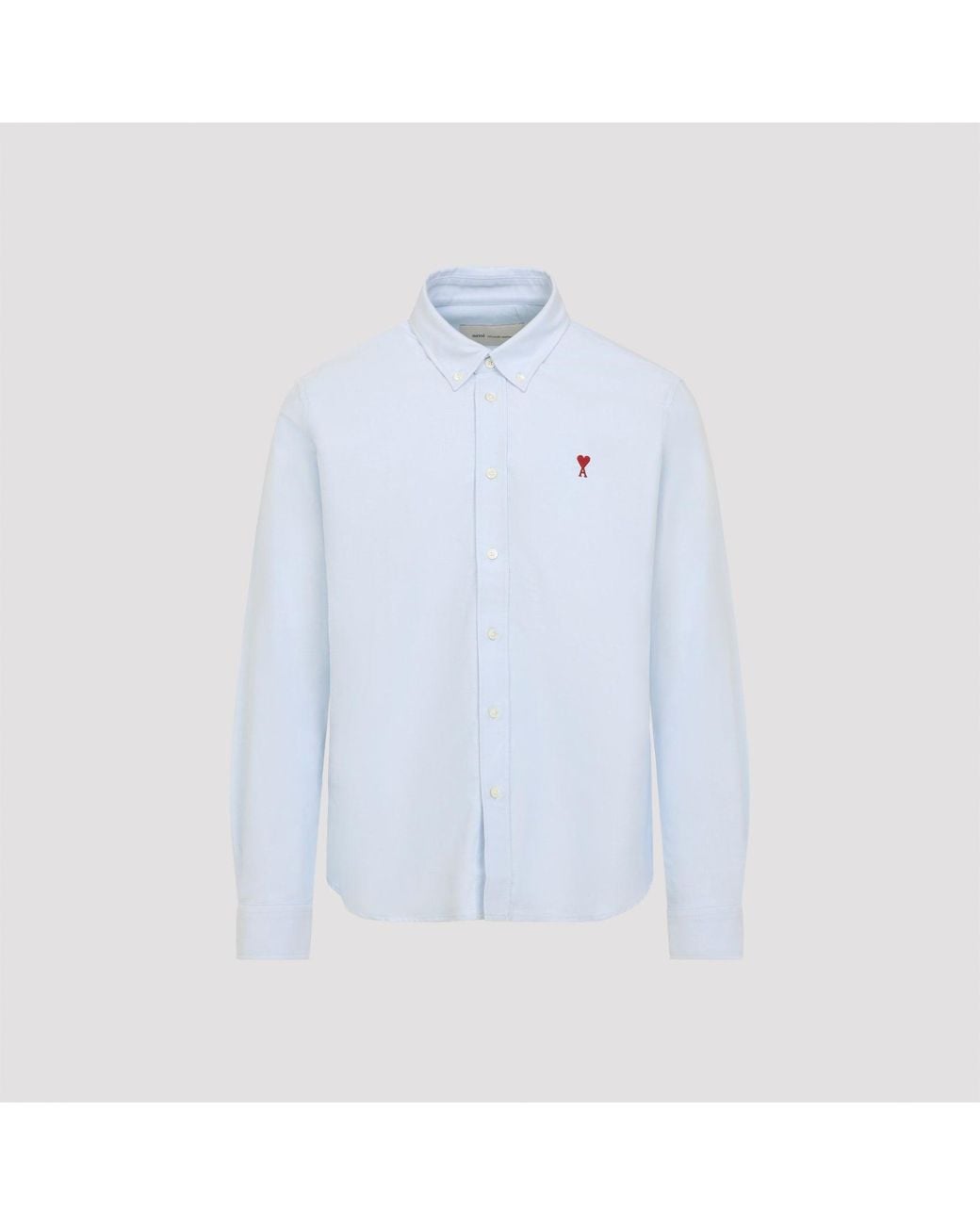 AMI Blue Classic Adc Shirt for men