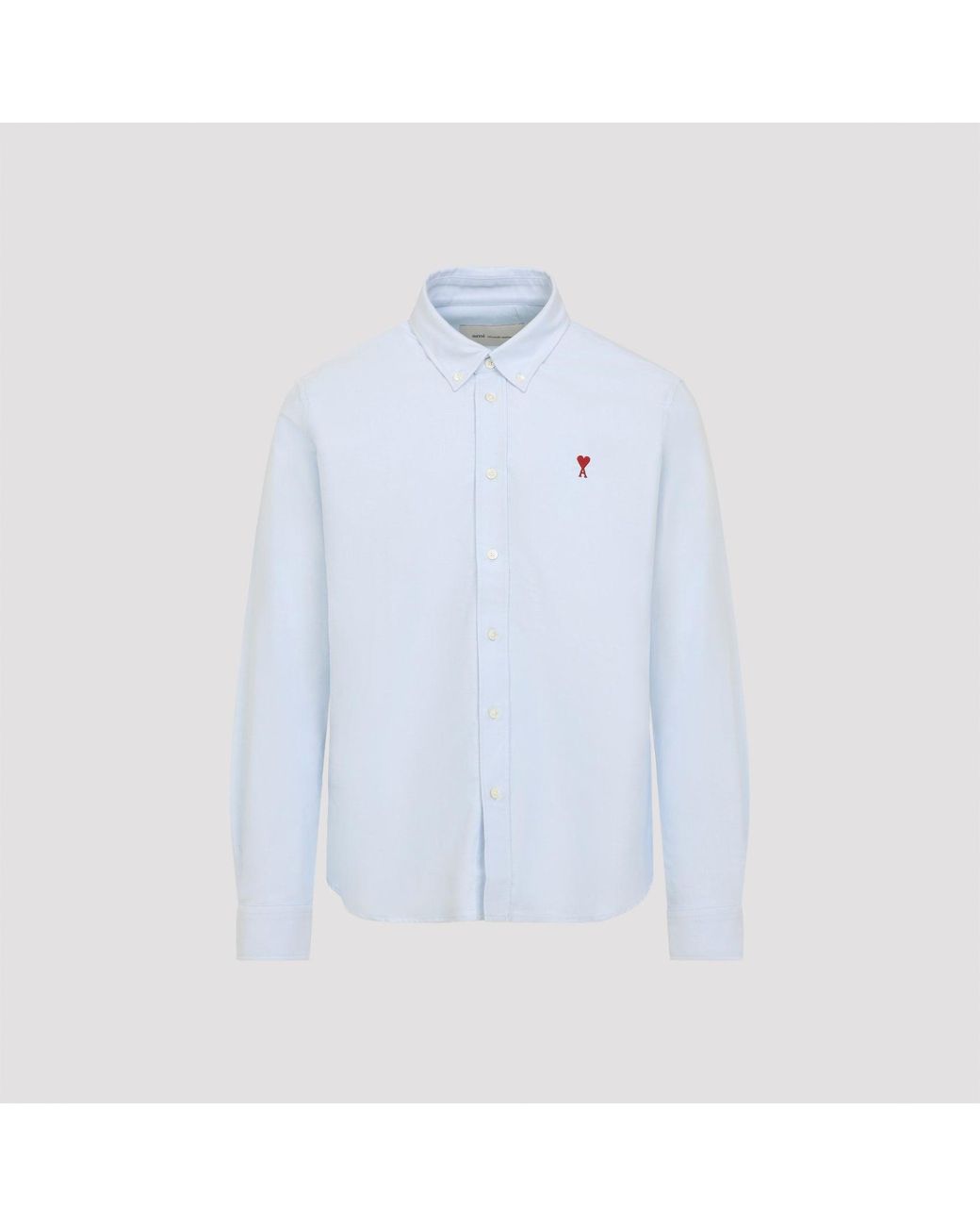 AMI Ami Klassiek Adc-shirt in het Blue voor heren