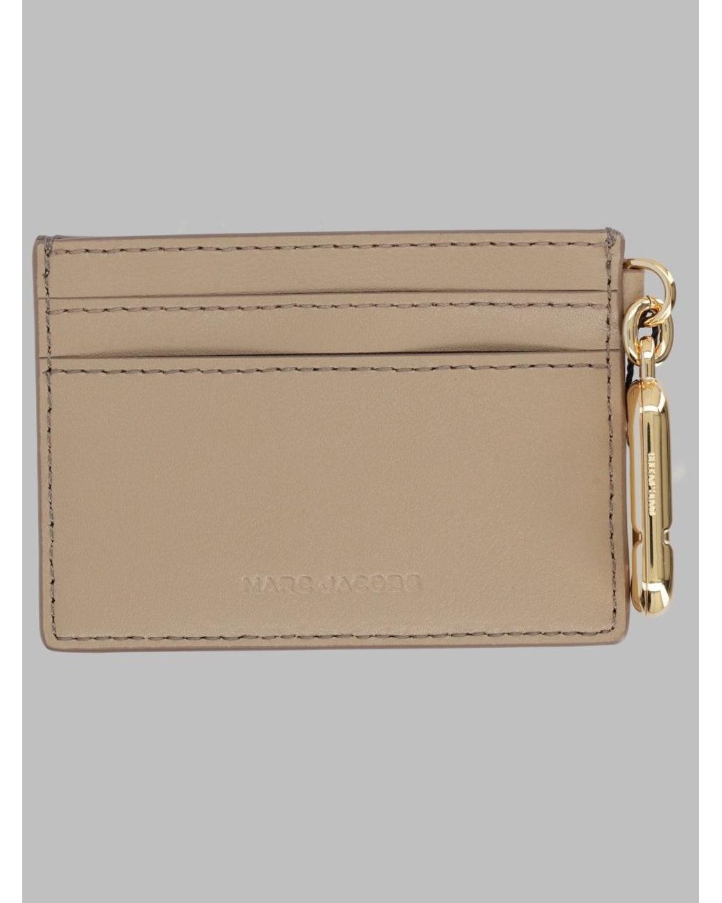 Marc Jacobs Natural Mini Leather Wallet With Coating