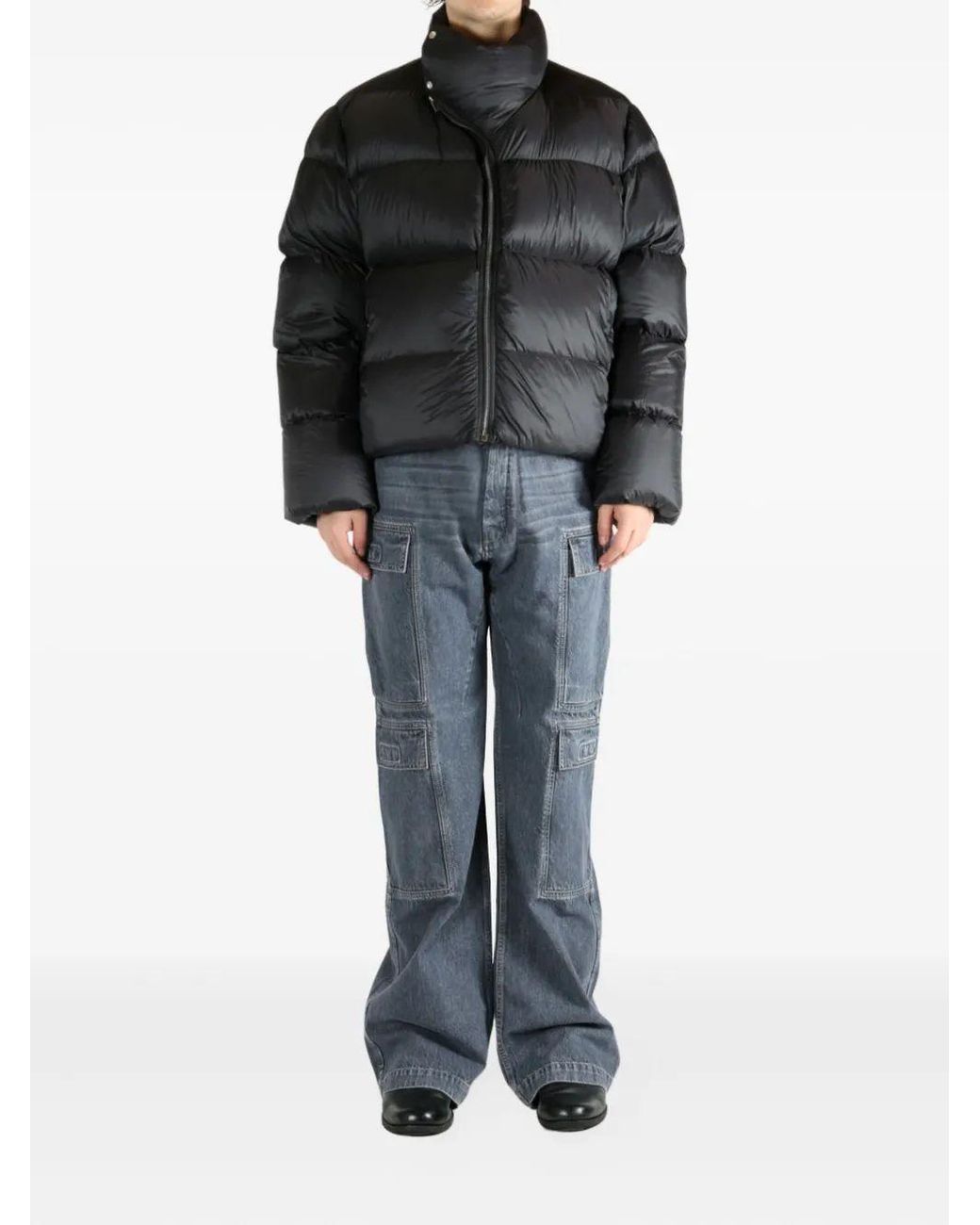 Rick Owens Turtle Jkt in het Black
