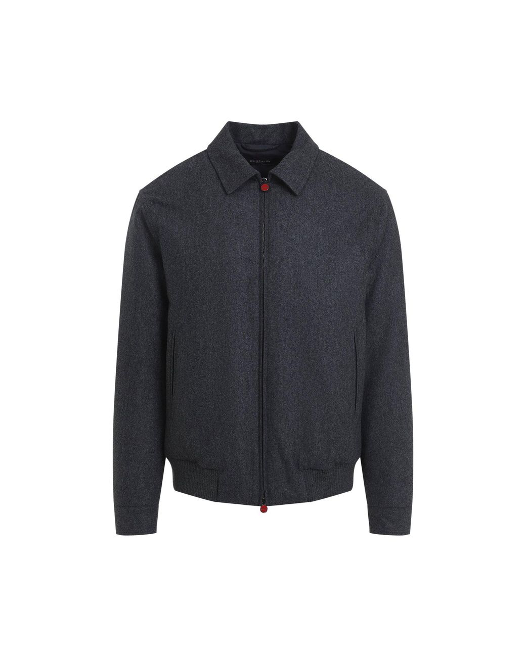 Kiton Blue Dark Bomber Jacket for men