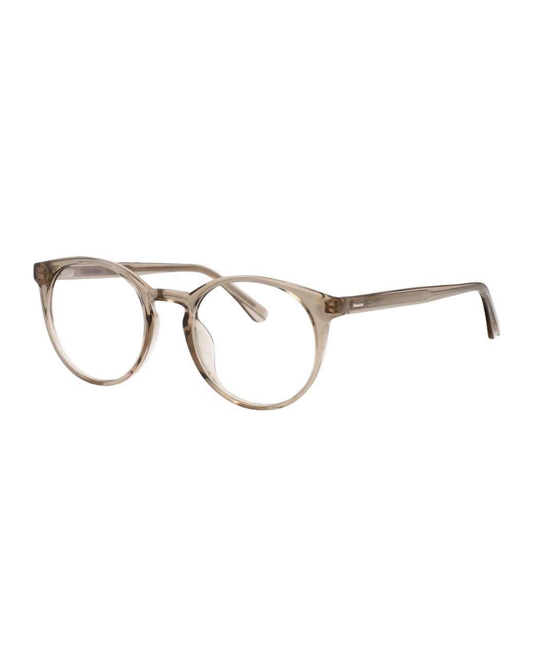 Calvin Klein Brown Crystal Acetate Glasses