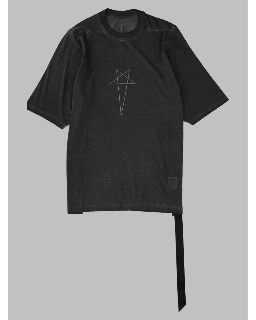 Rick Owens Black Essential Crewneck Short-Sleeve T-Shirt for men