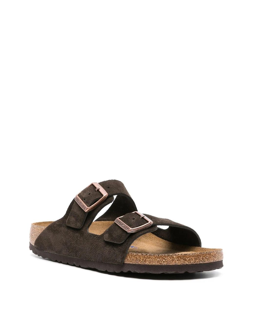 Birkenstock Brown Arizona Sfb Mocca, Suede Leather